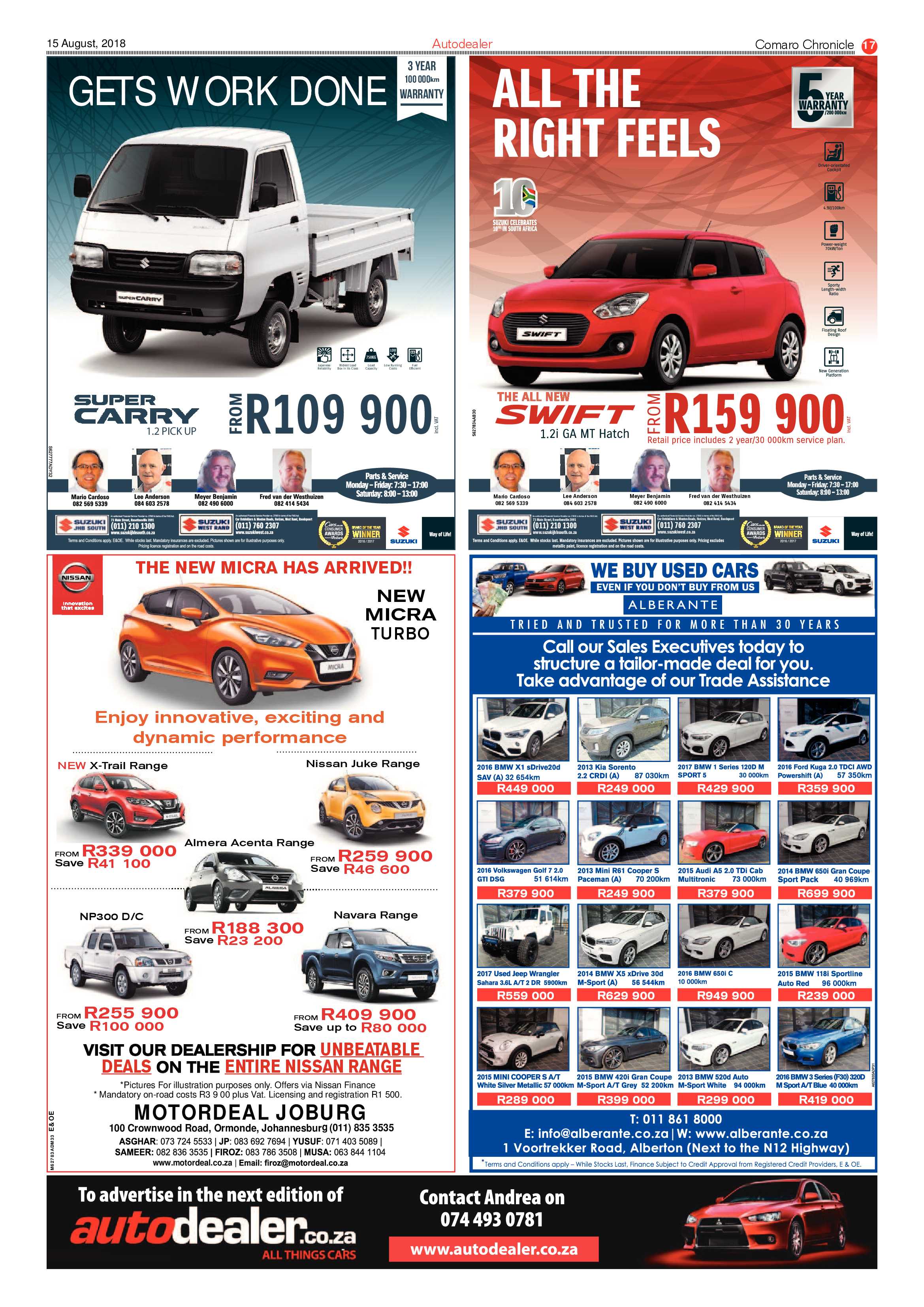 Comaro Chronicle 15 August 2018 page 17