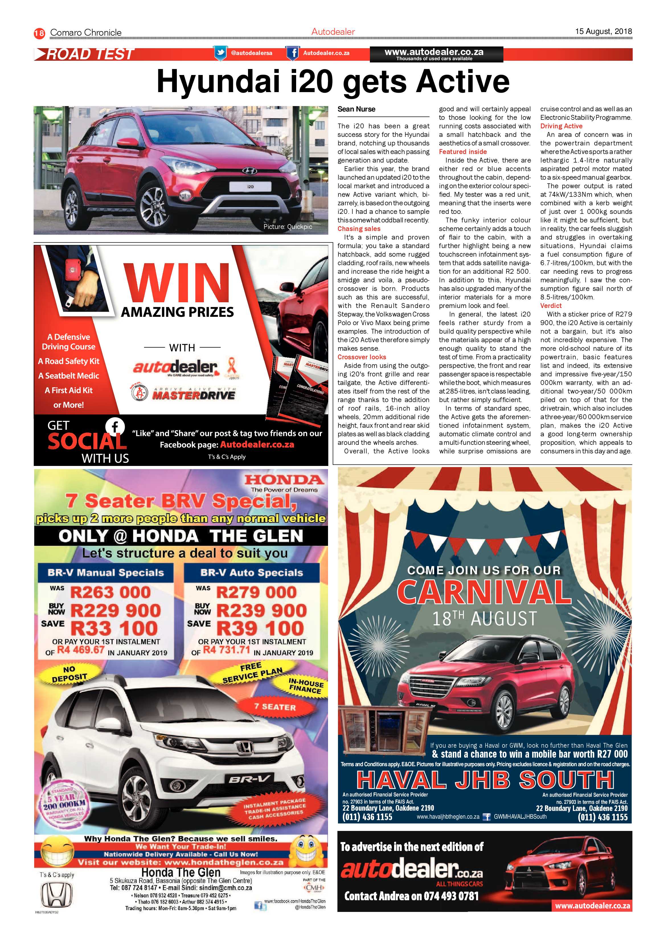 Comaro Chronicle 15 August 2018 page 18