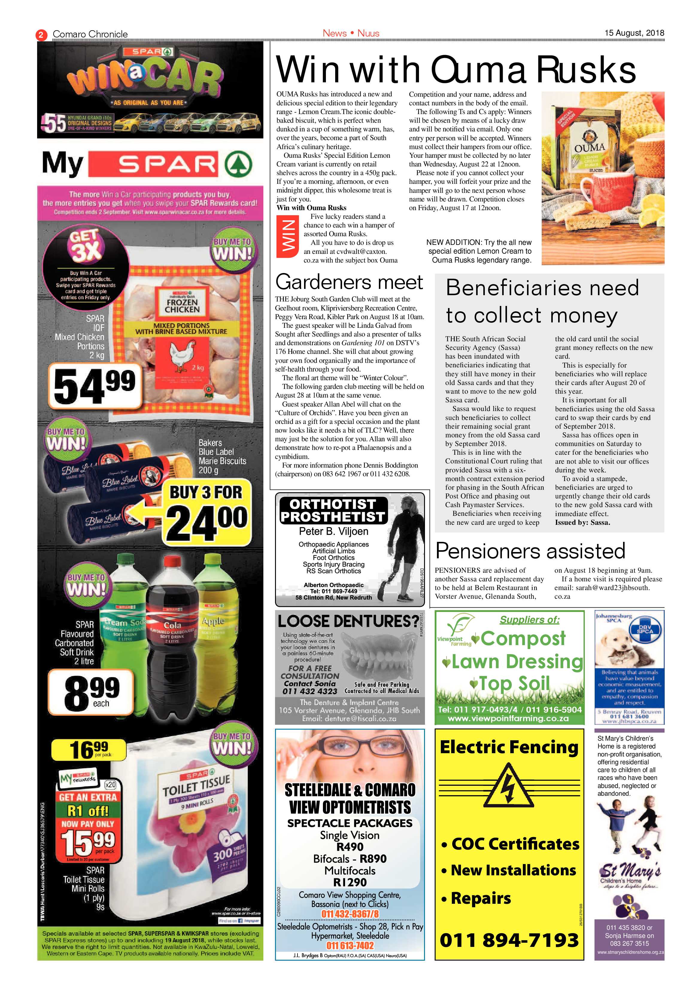 Comaro Chronicle 15 August 2018 page 2