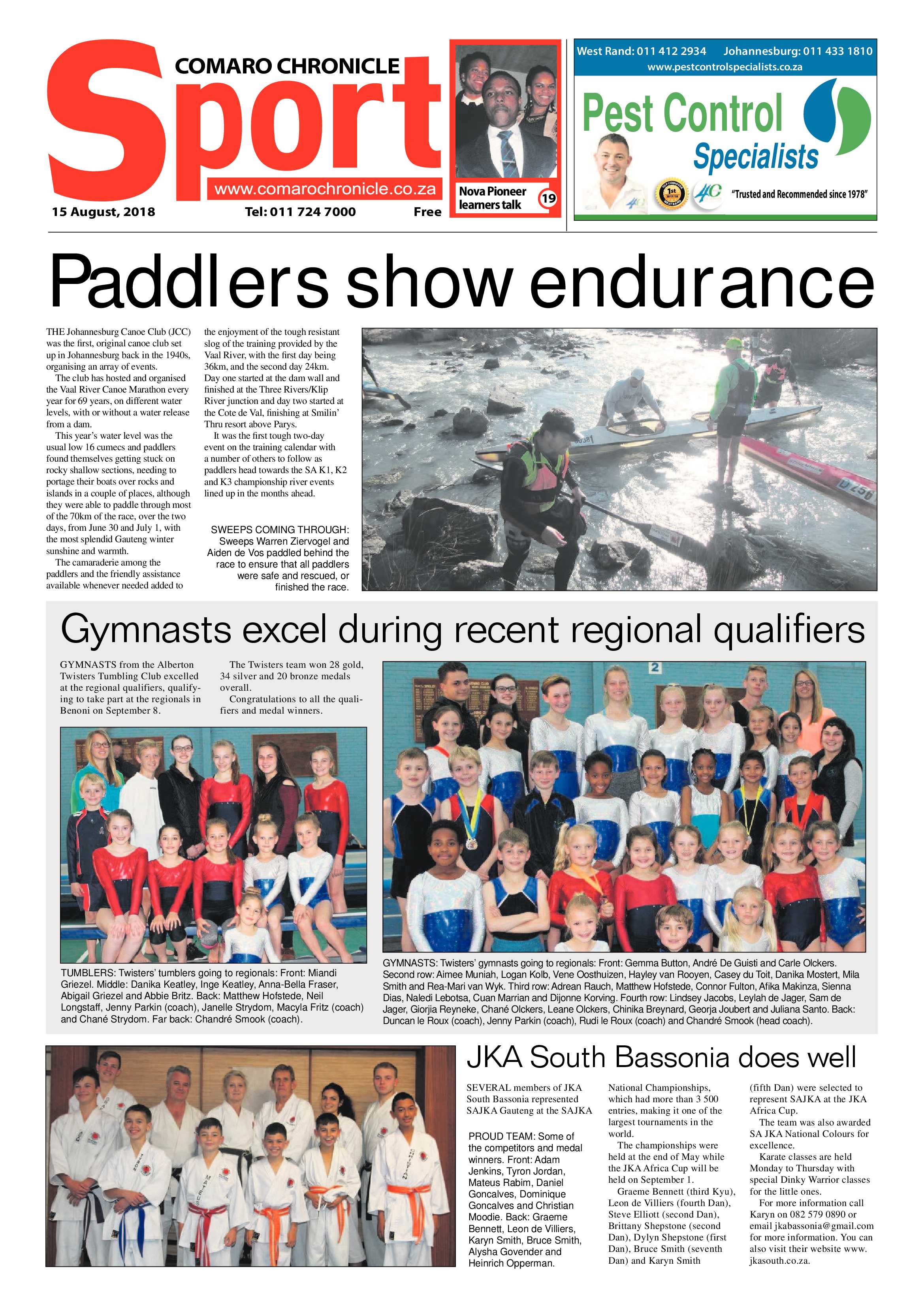 Comaro Chronicle 15 August 2018 page 20
