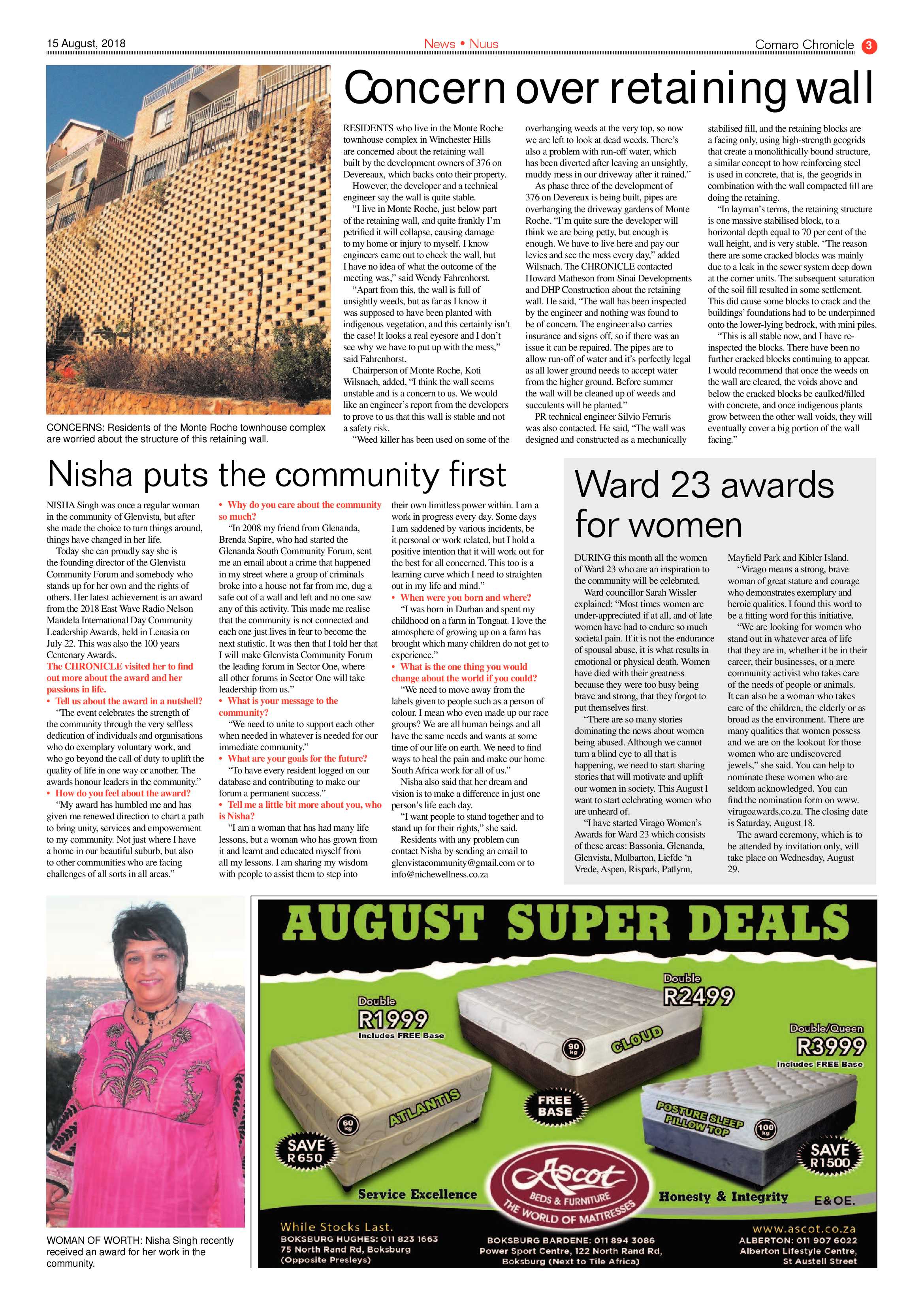 Comaro Chronicle 15 August 2018 page 3
