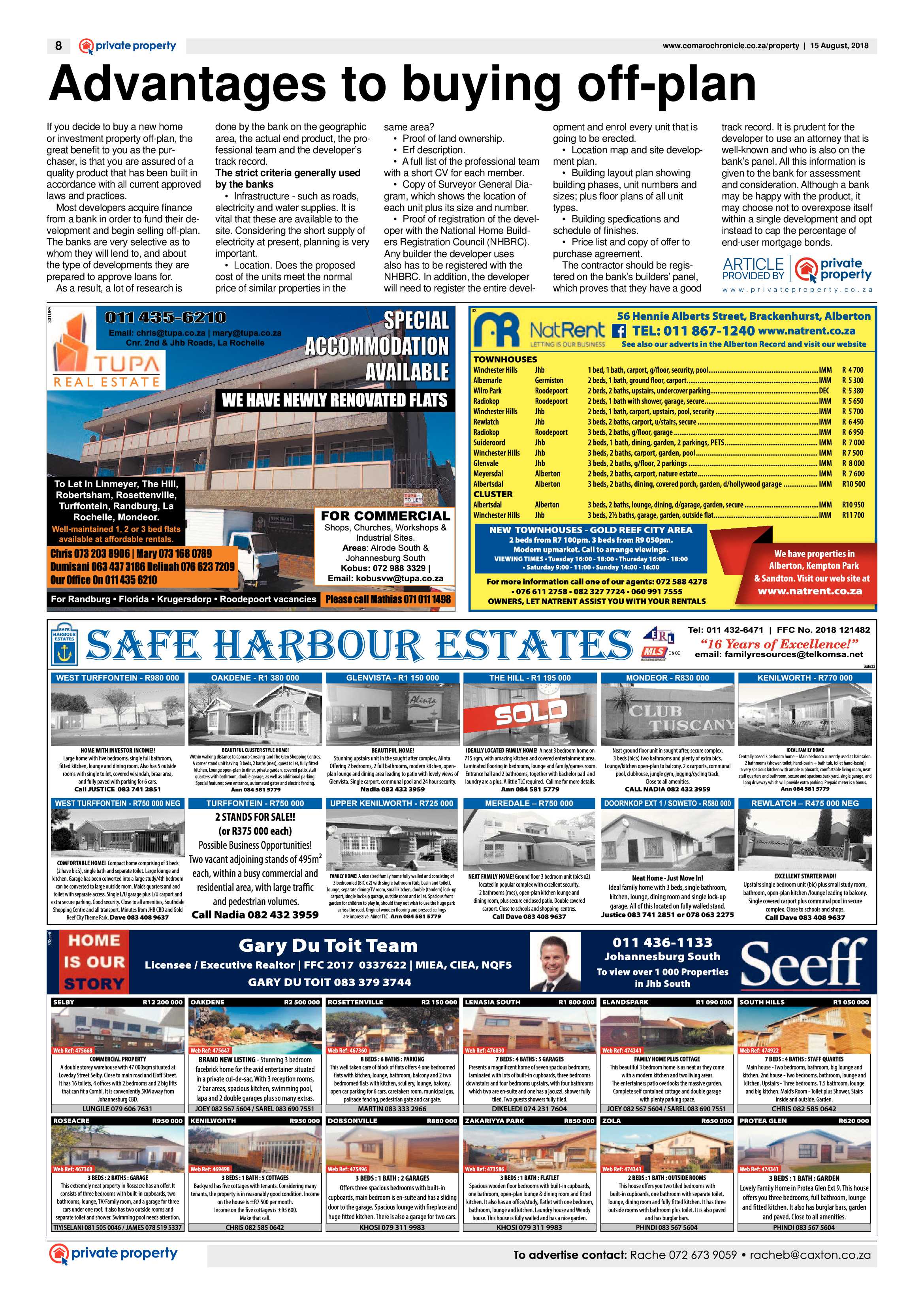 Comaro Chronicle 15 August 2018 page 8