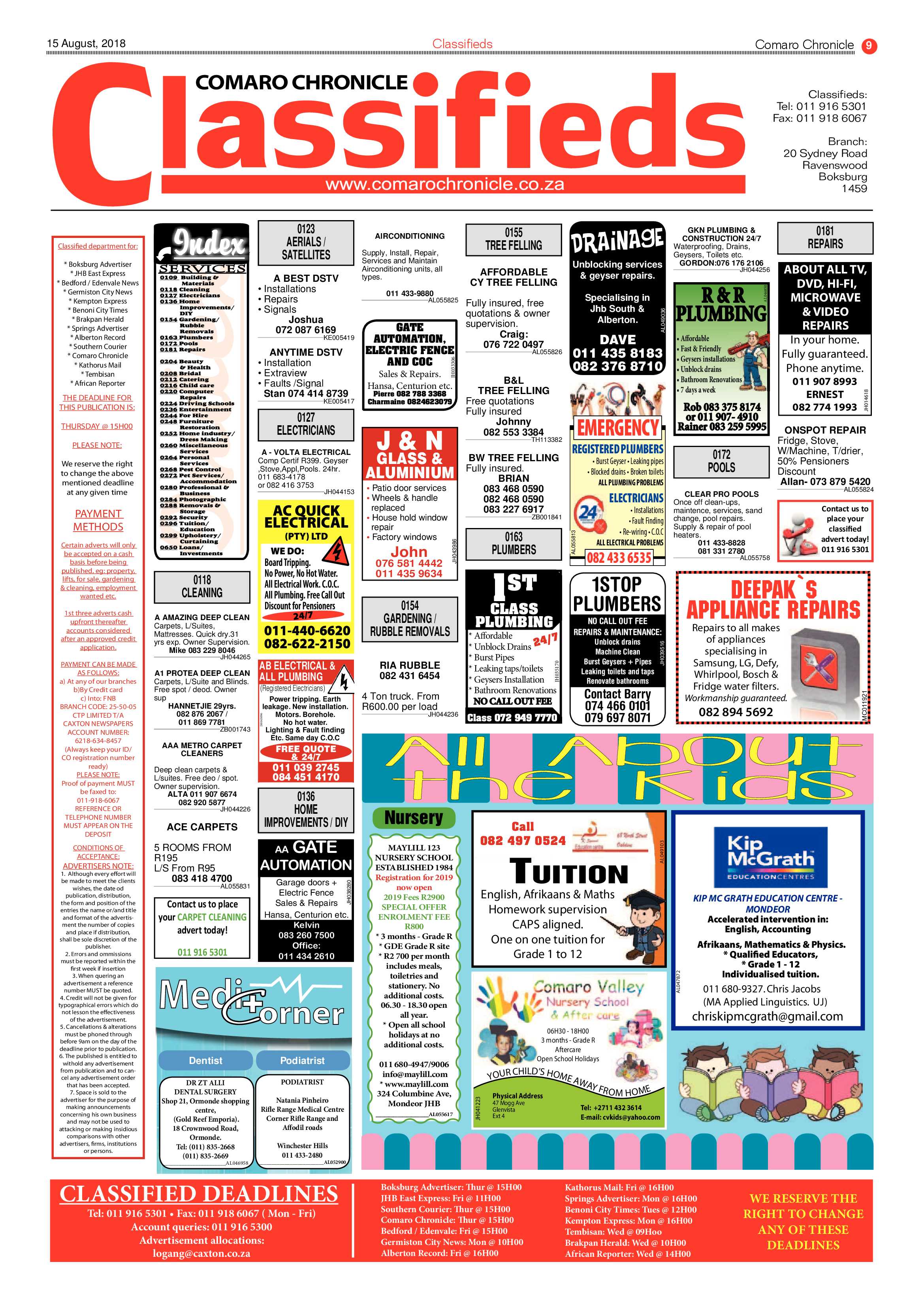 Comaro Chronicle 15 August 2018 page 9