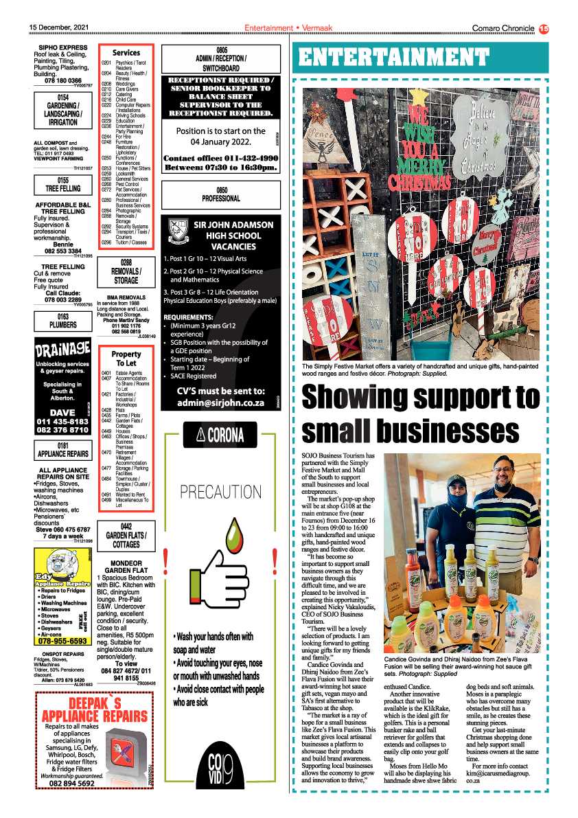 Comaro Chronicle 15 December 2021 page 17