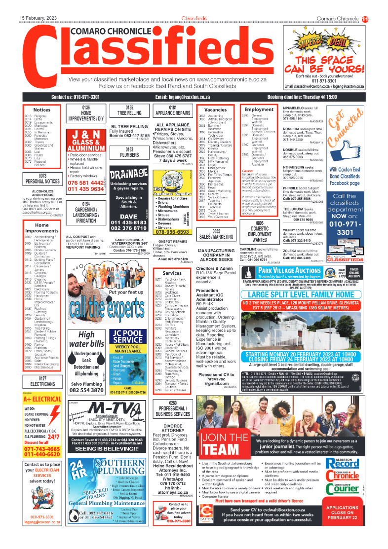 Comaro Chronicle 15 February 2023 page 11