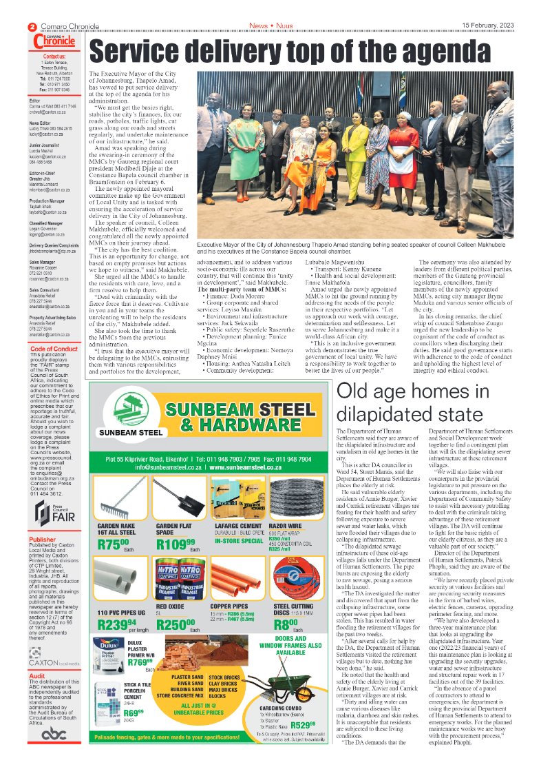 Comaro Chronicle 15 February 2023 page 2