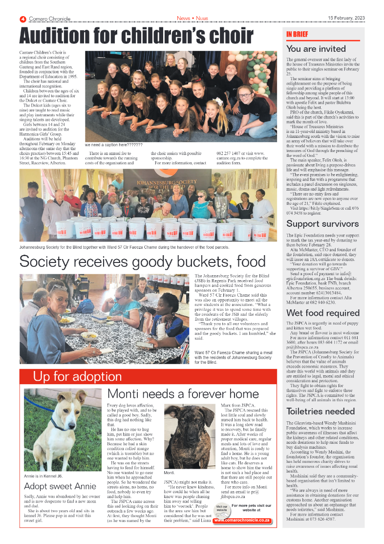 Comaro Chronicle 15 February 2023 page 4