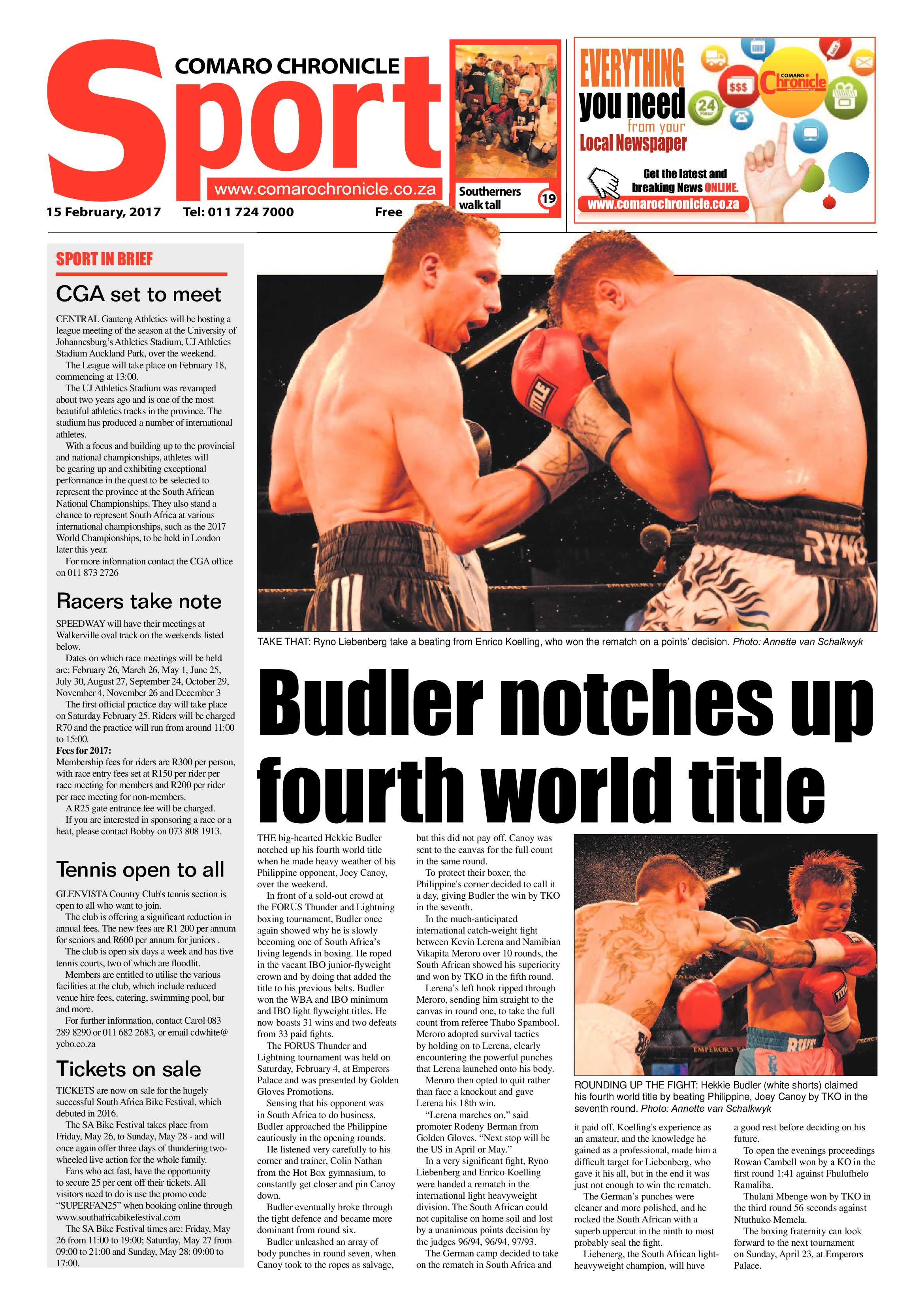 Comaro Chronicle 15 Feburary 2017 page 20