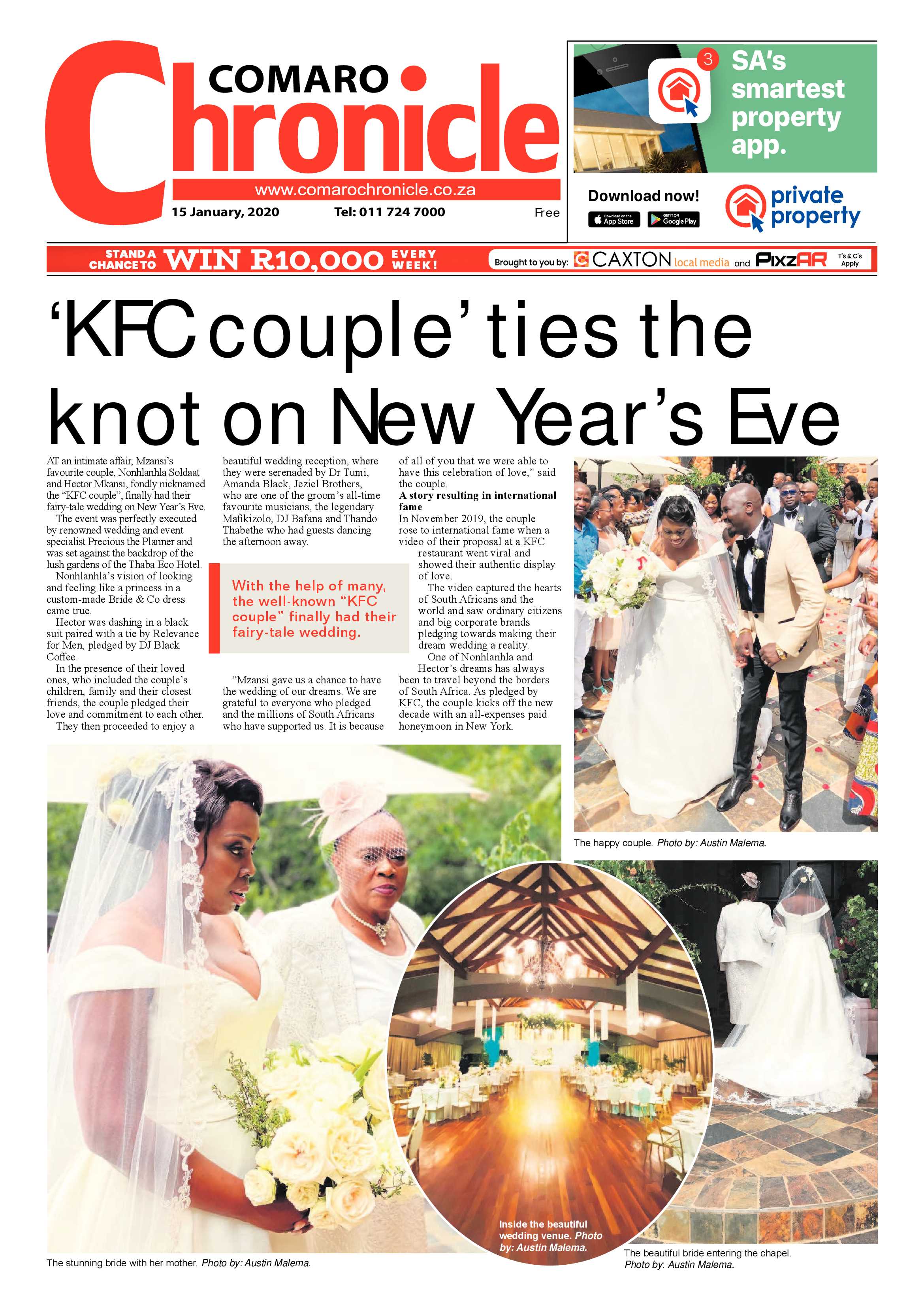 Comaro Chronicle 15 January 2020 page 1