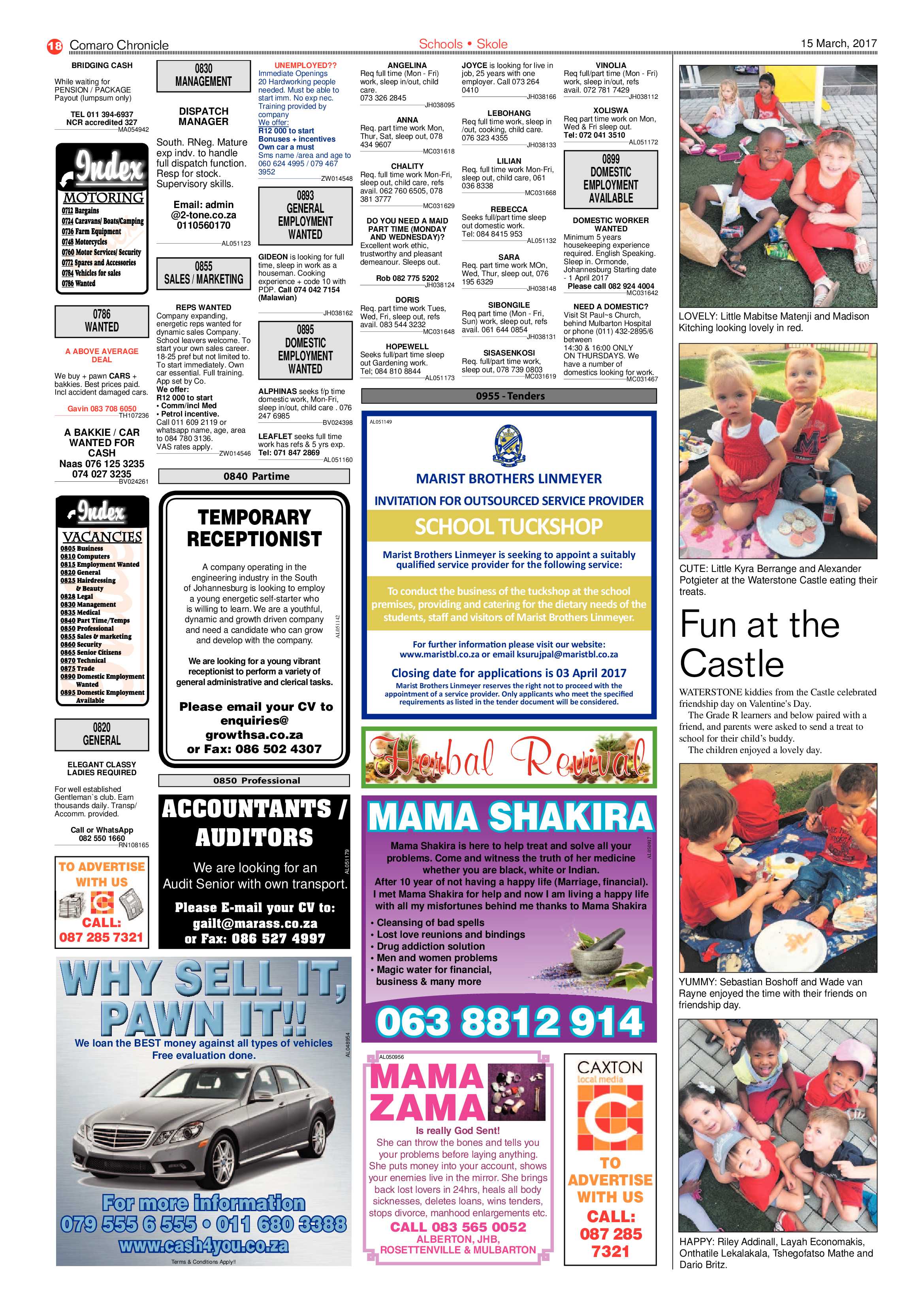 Comaro Chronicle 15 March 2017 page 18