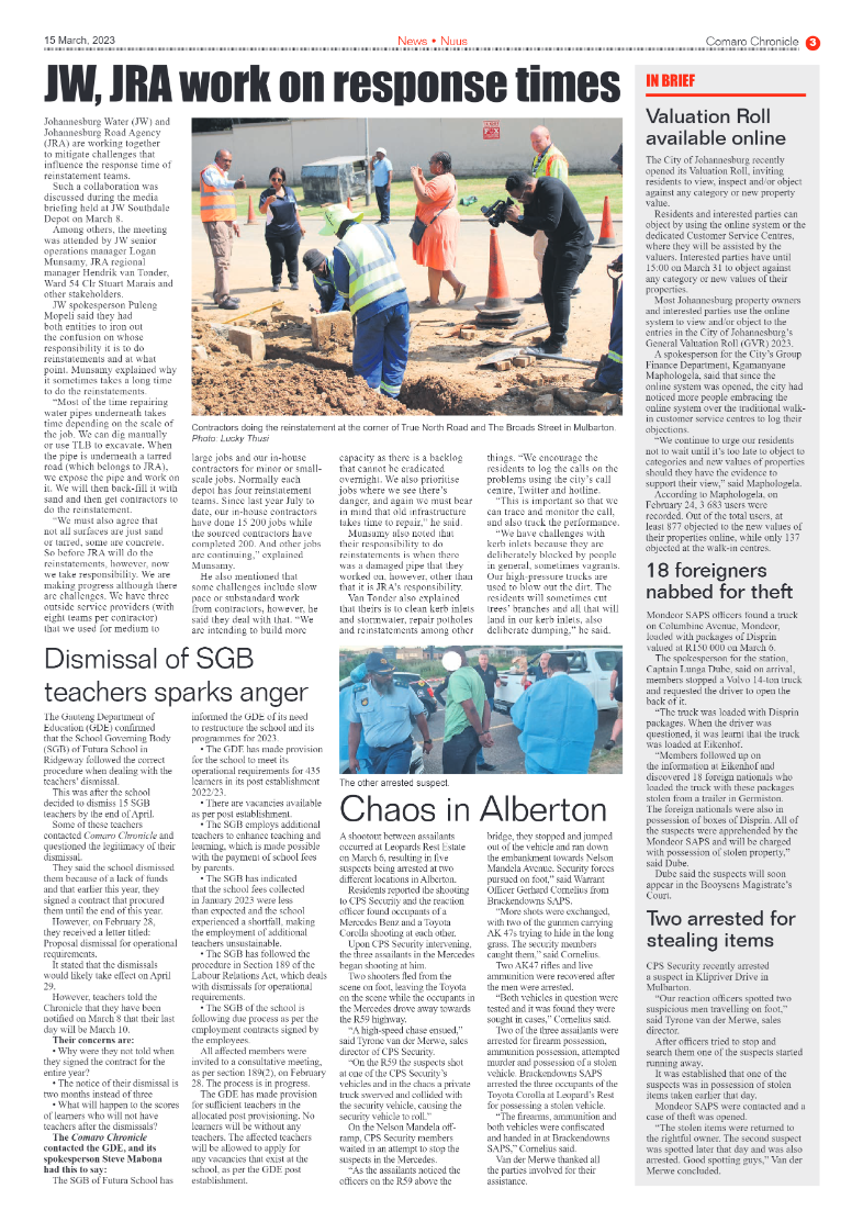 Comaro Chronicle 15 March 2023 page 3