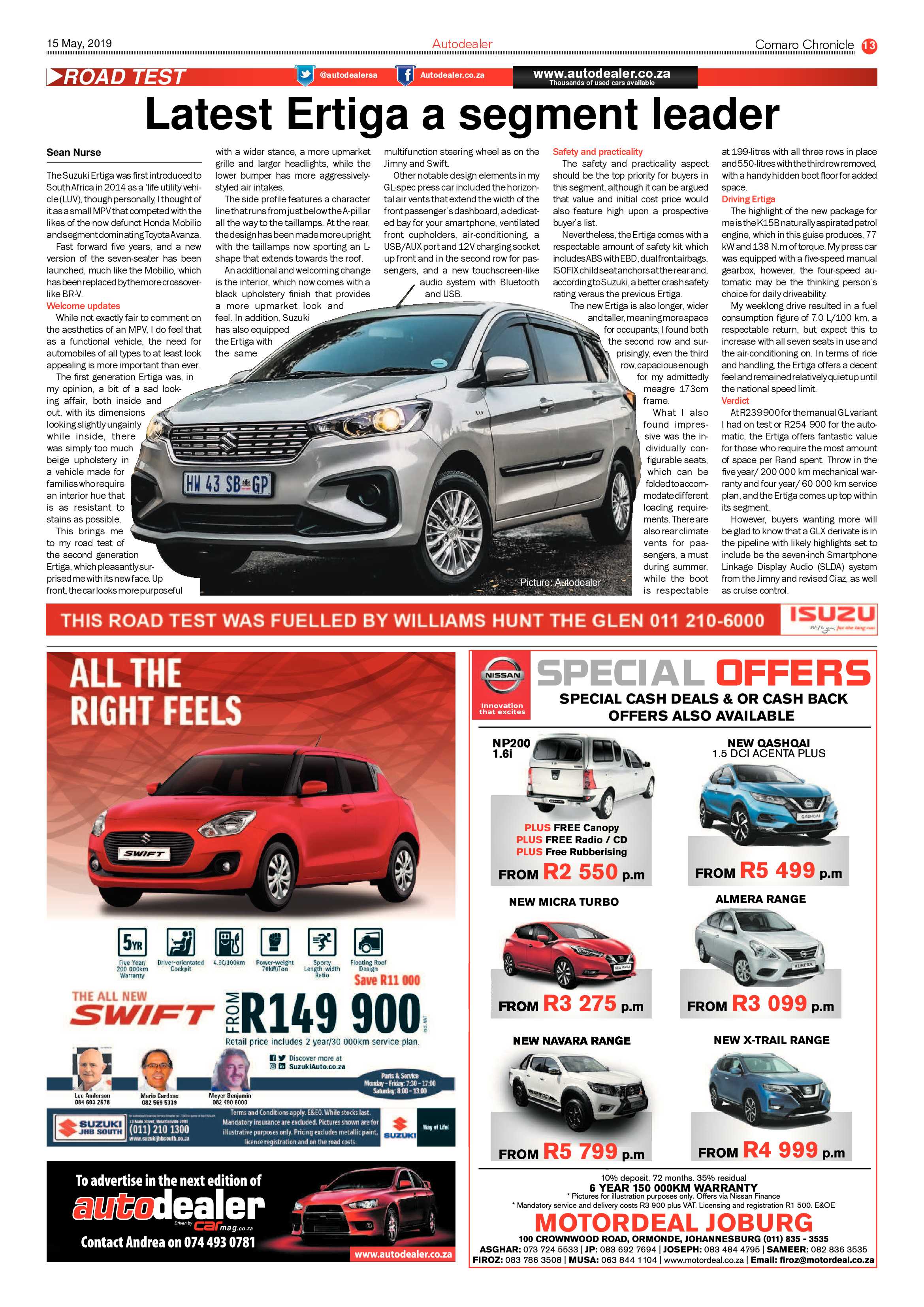 Comaro Chronicle 15 May 2019 page 13