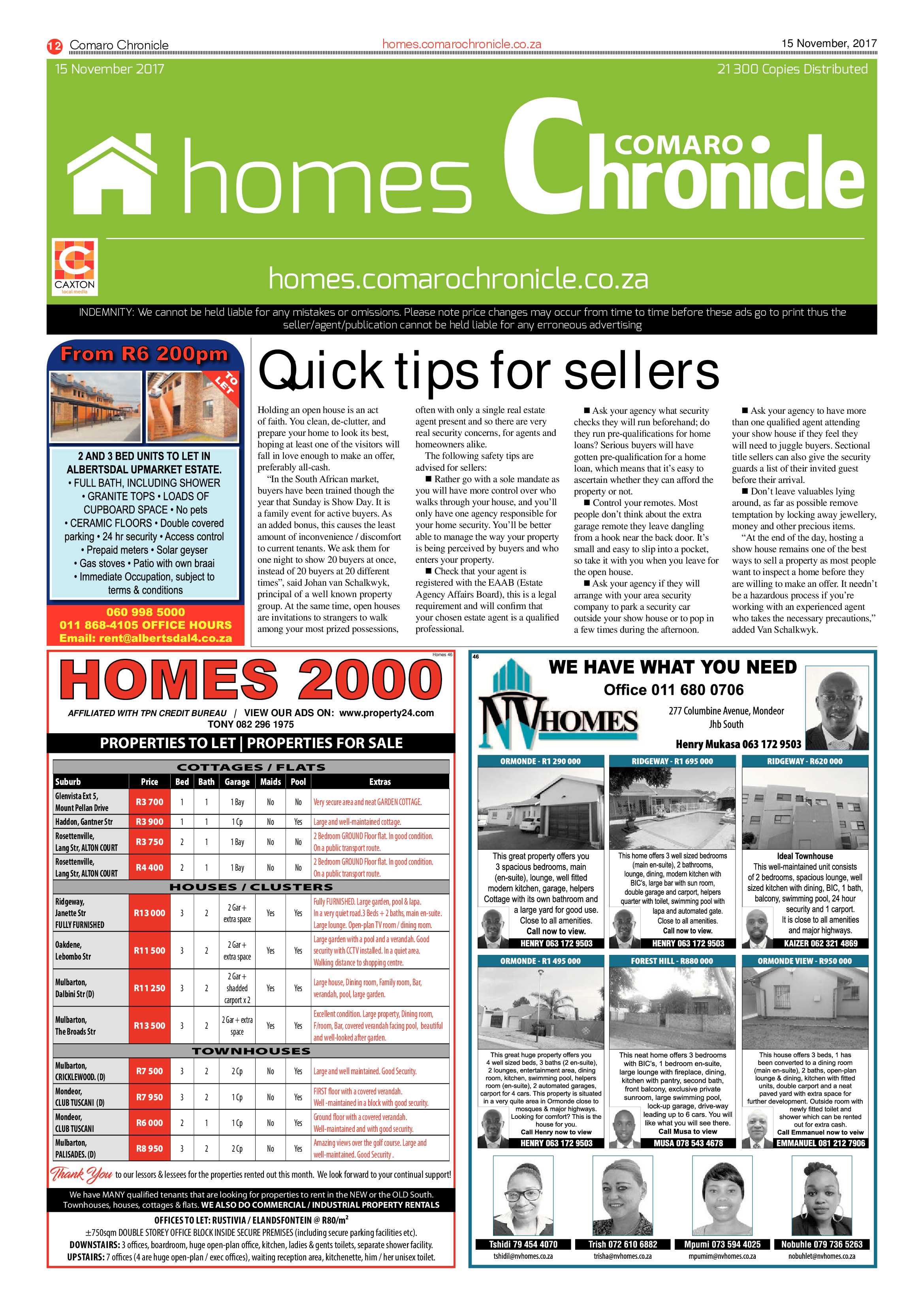 Comaro Chronicle 15 November 2017 page 12