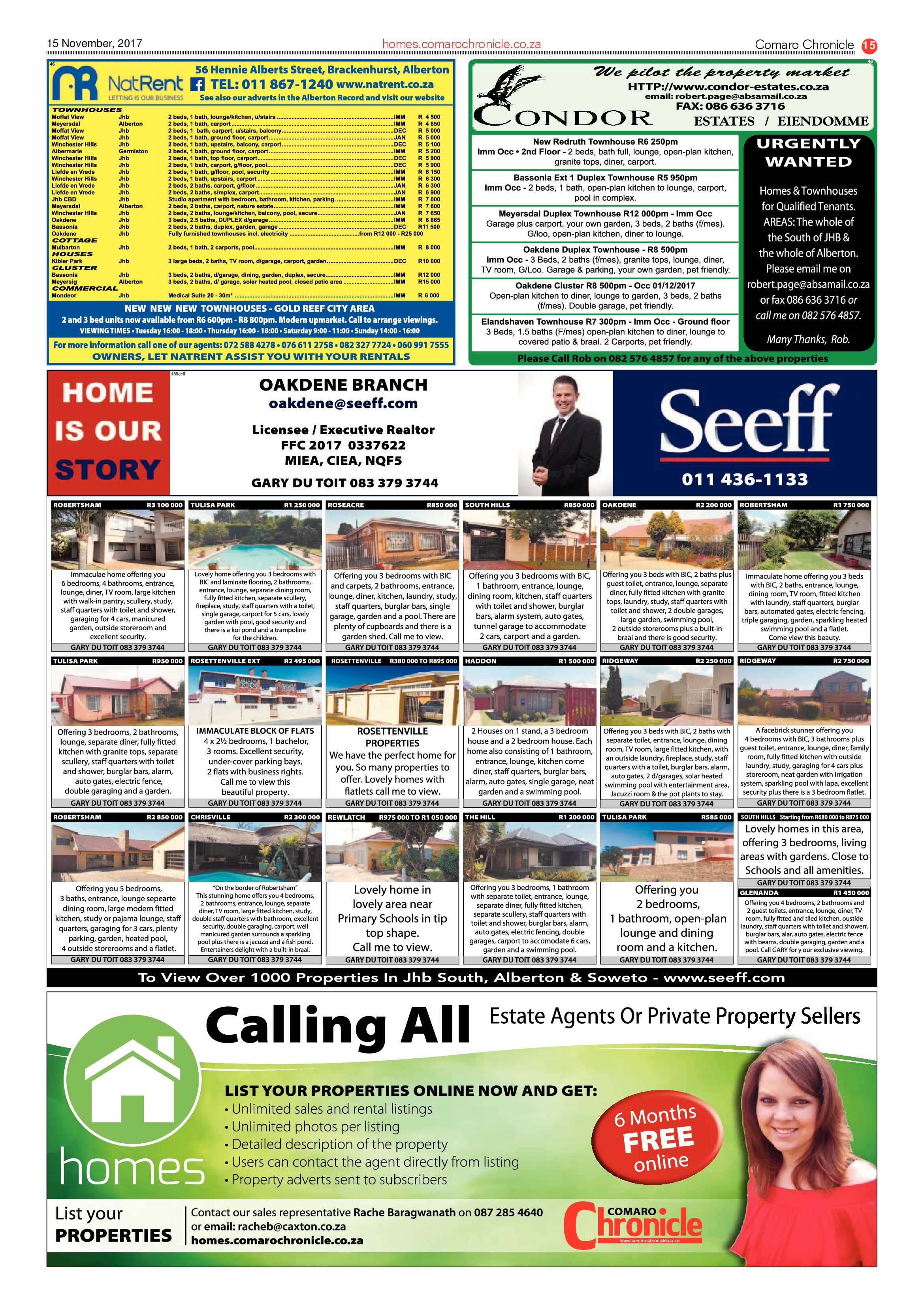 Comaro Chronicle 15 November 2017 page 15