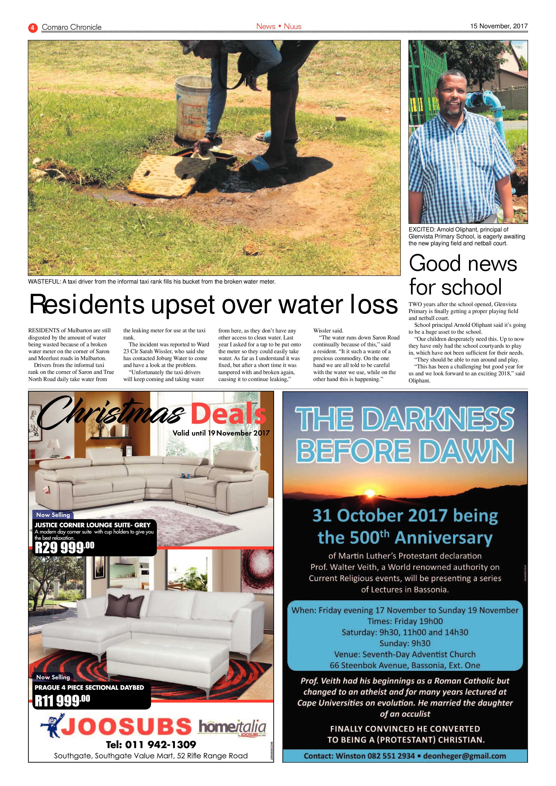 Comaro Chronicle 15 November 2017 page 4