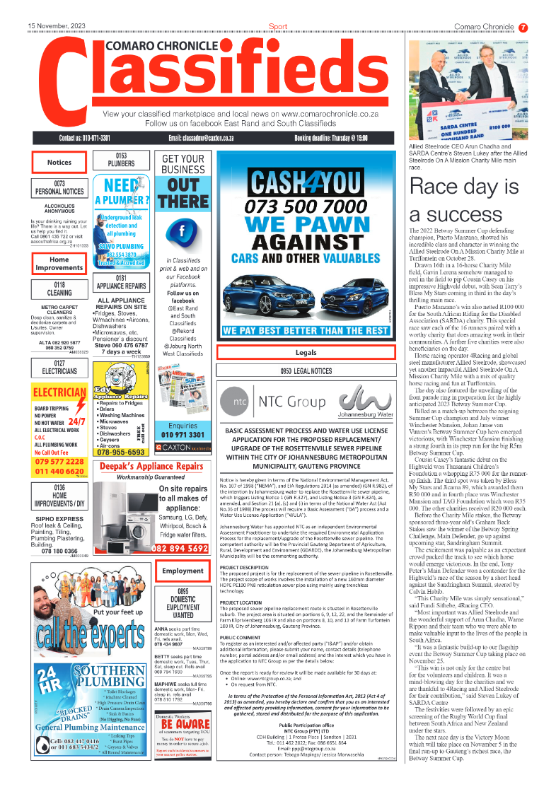 Comaro Chronicle 15 November 2023 page 7