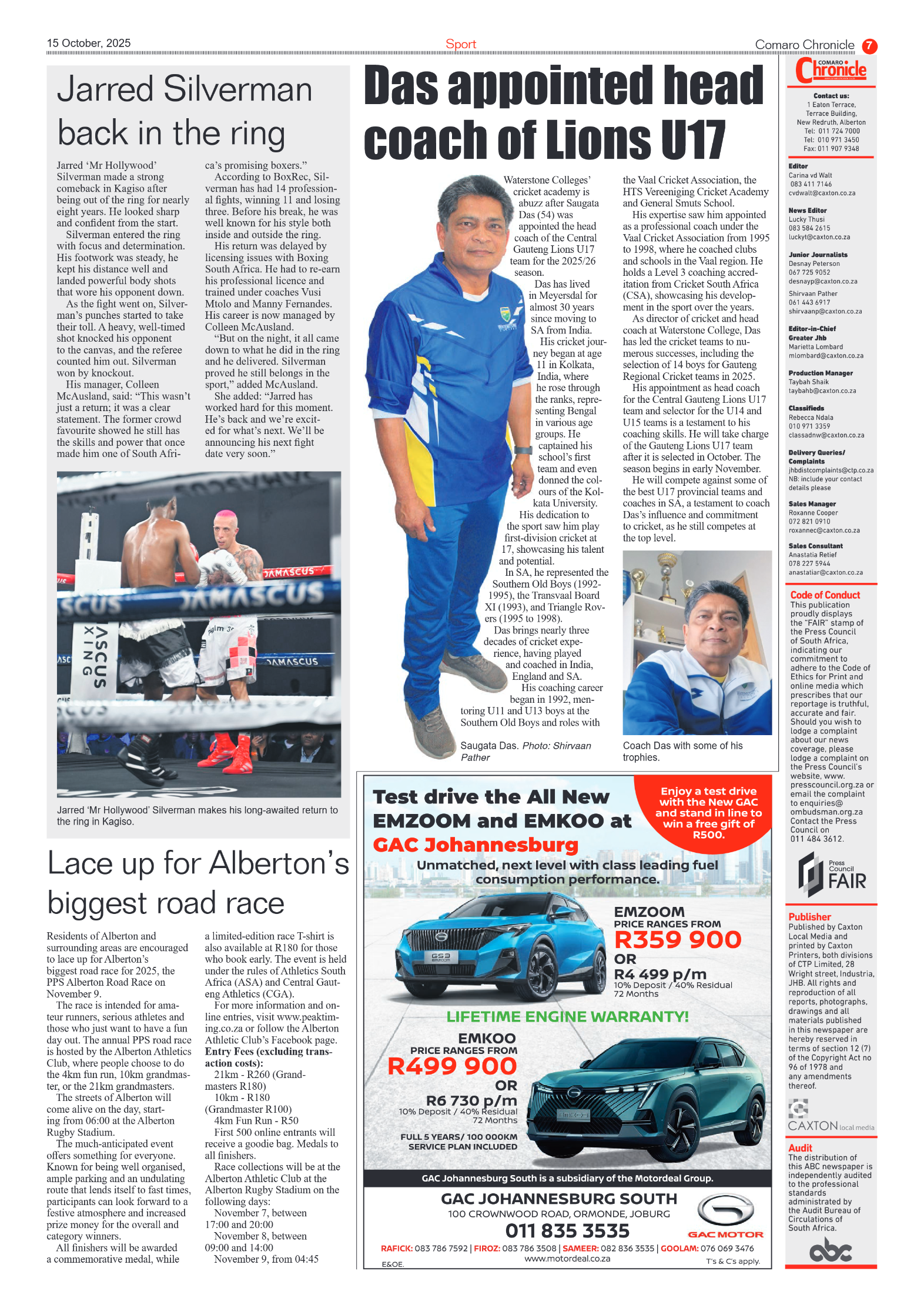 Comaro Chronicle 15 October 2025 page 7