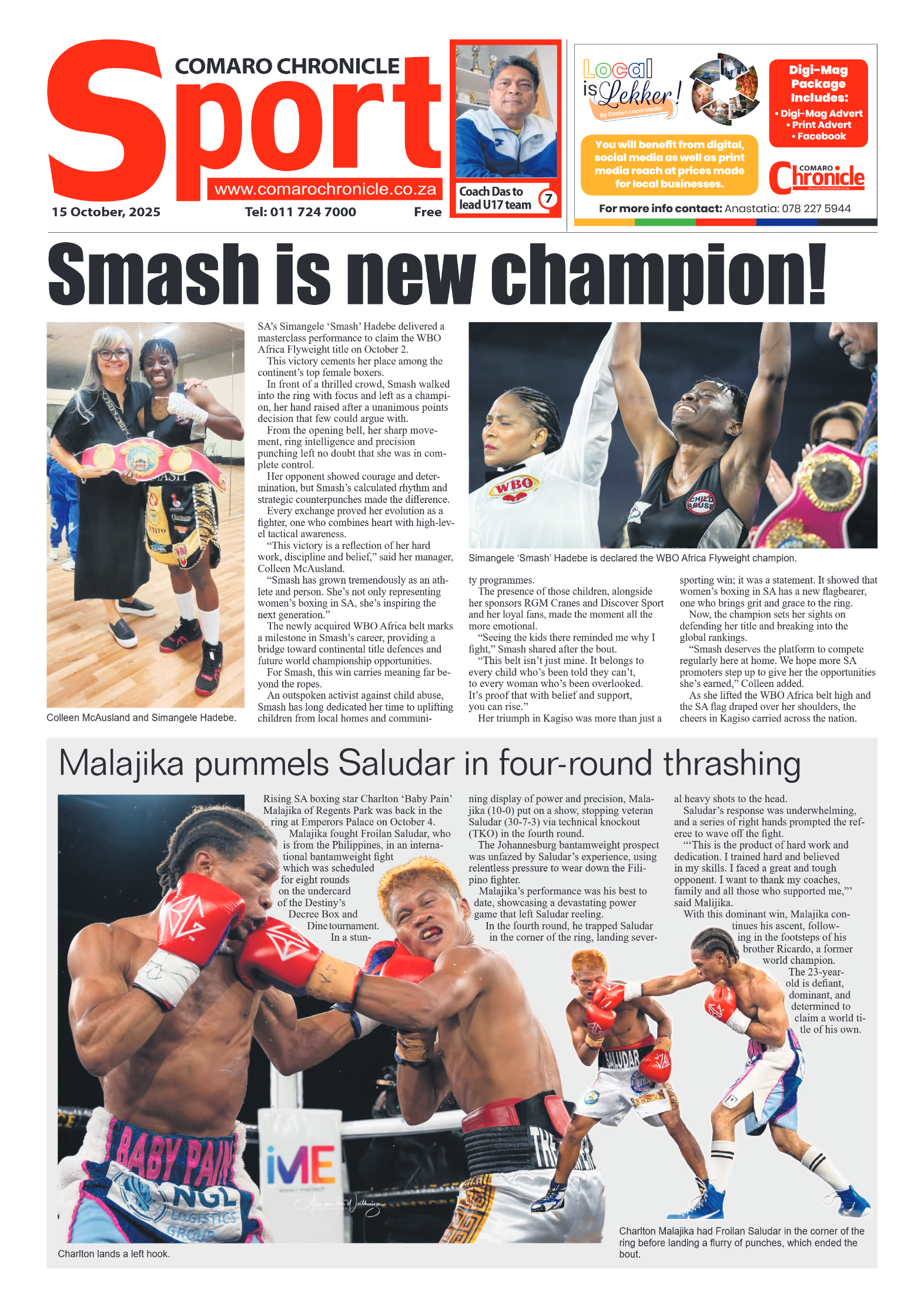 Comaro Chronicle 15 October 2025 page 8