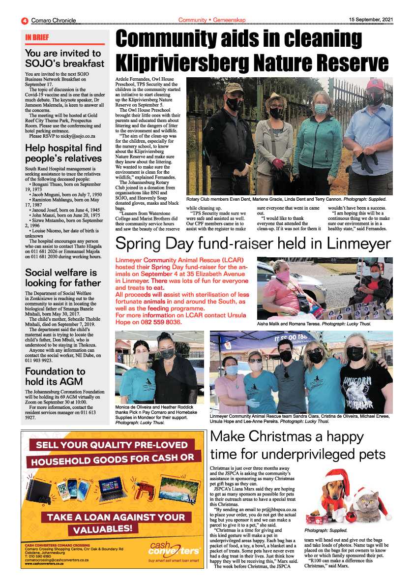 Comaro Chronicle 15 September 2021 page 4