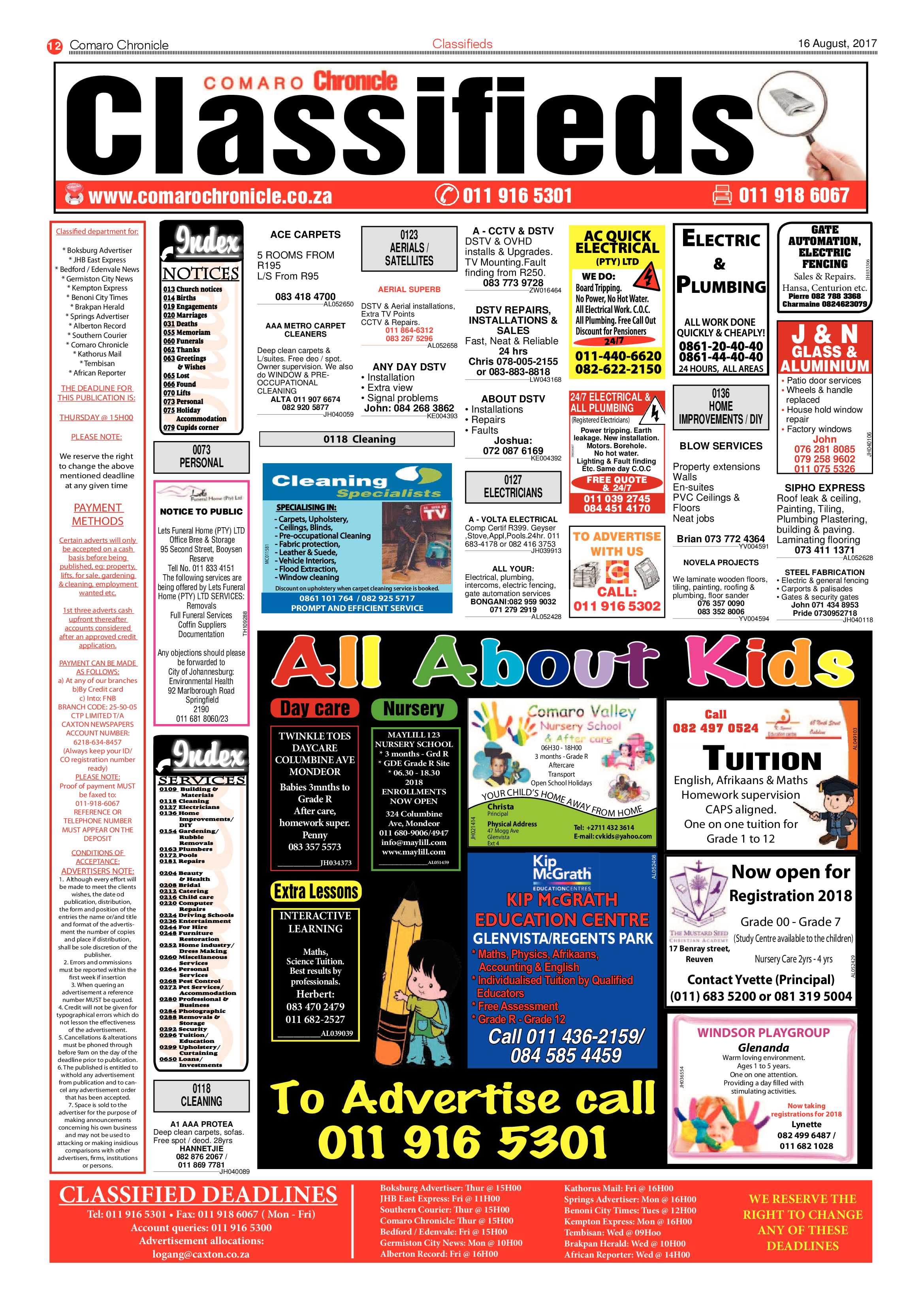 Comaro Chronicle 16 August 2017 page 12