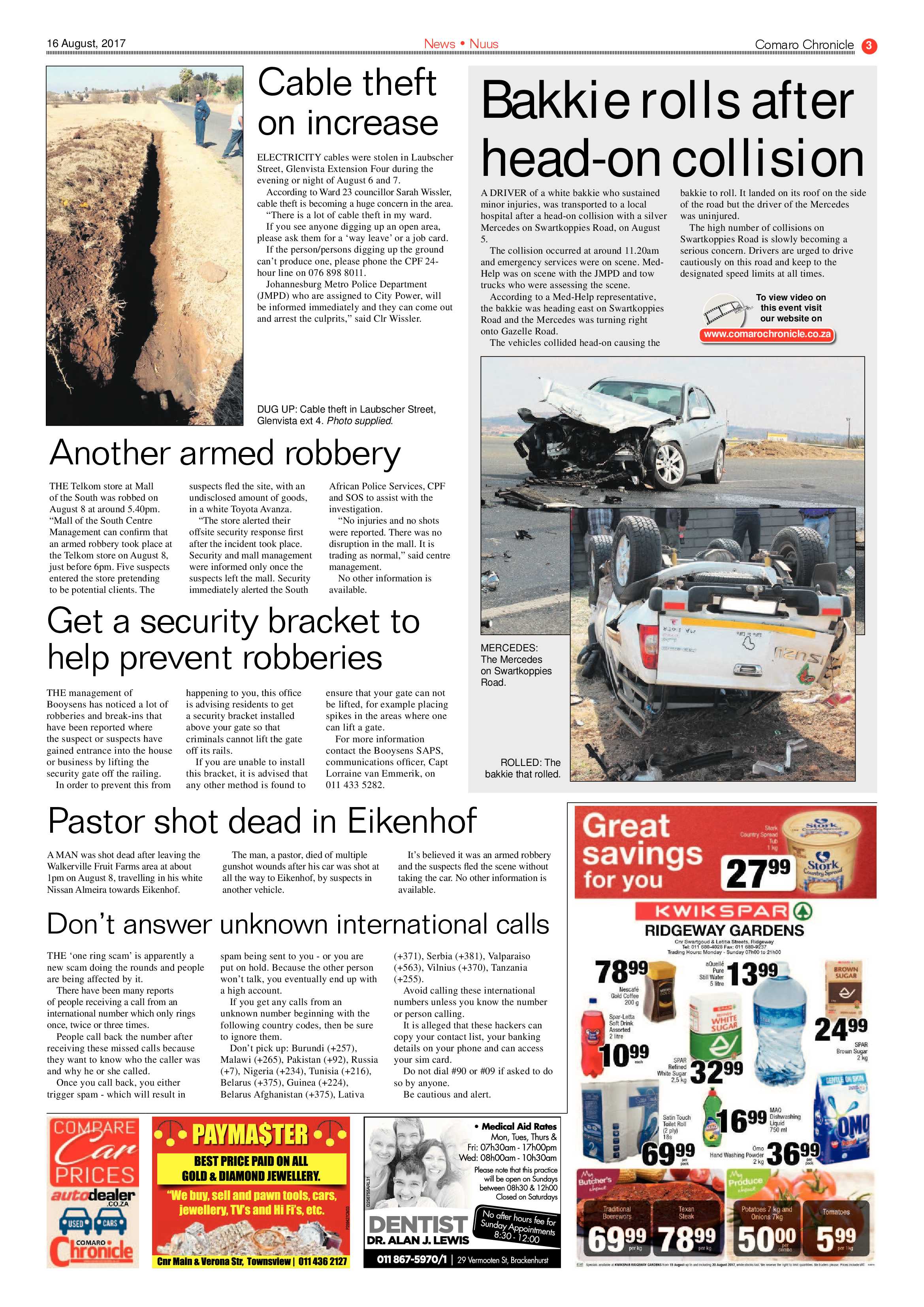 Comaro Chronicle 16 August 2017 page 3