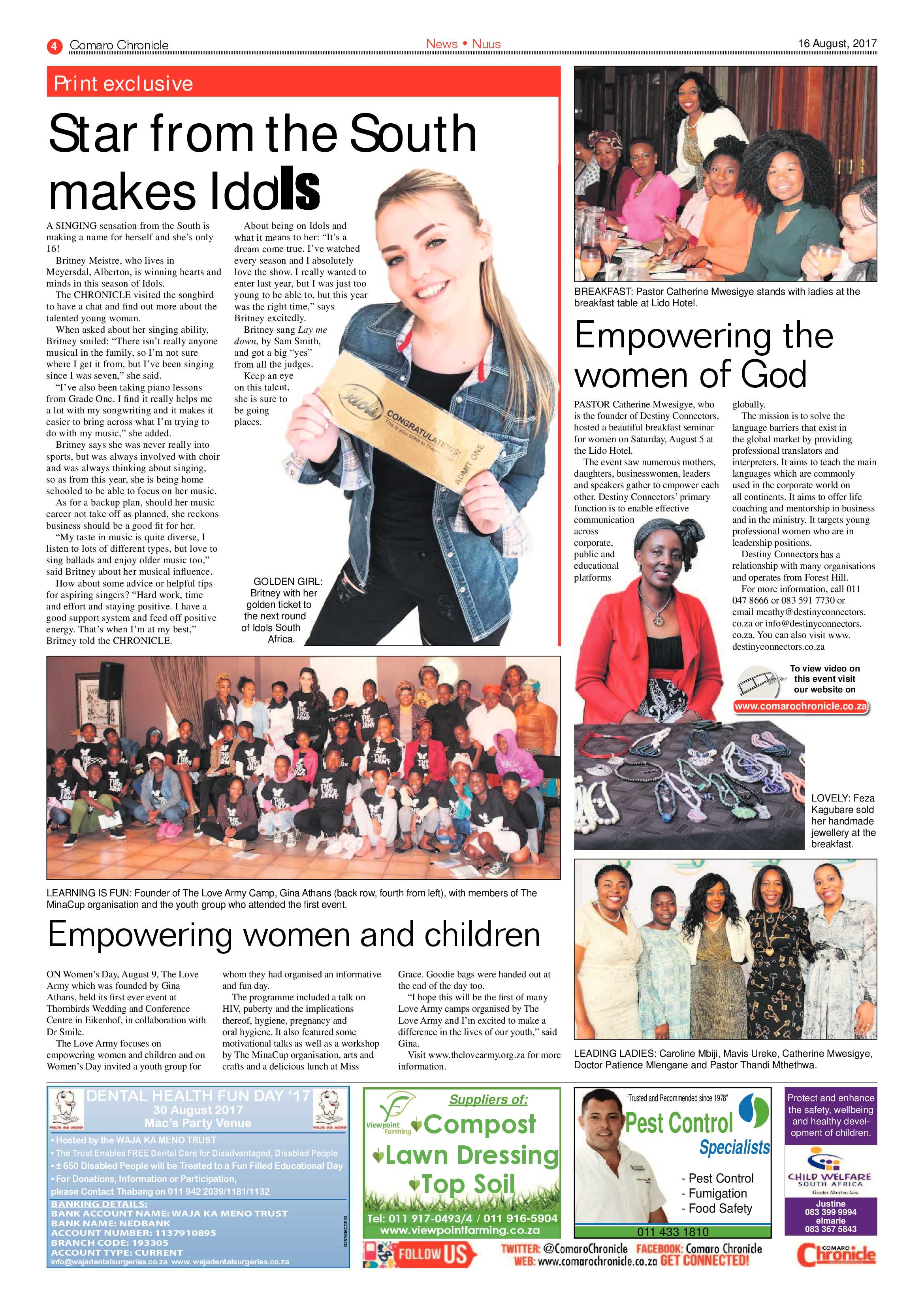 Comaro Chronicle 16 August 2017 page 4