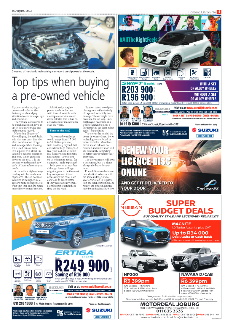 Comaro Chronicle 16 August 2023 page 9