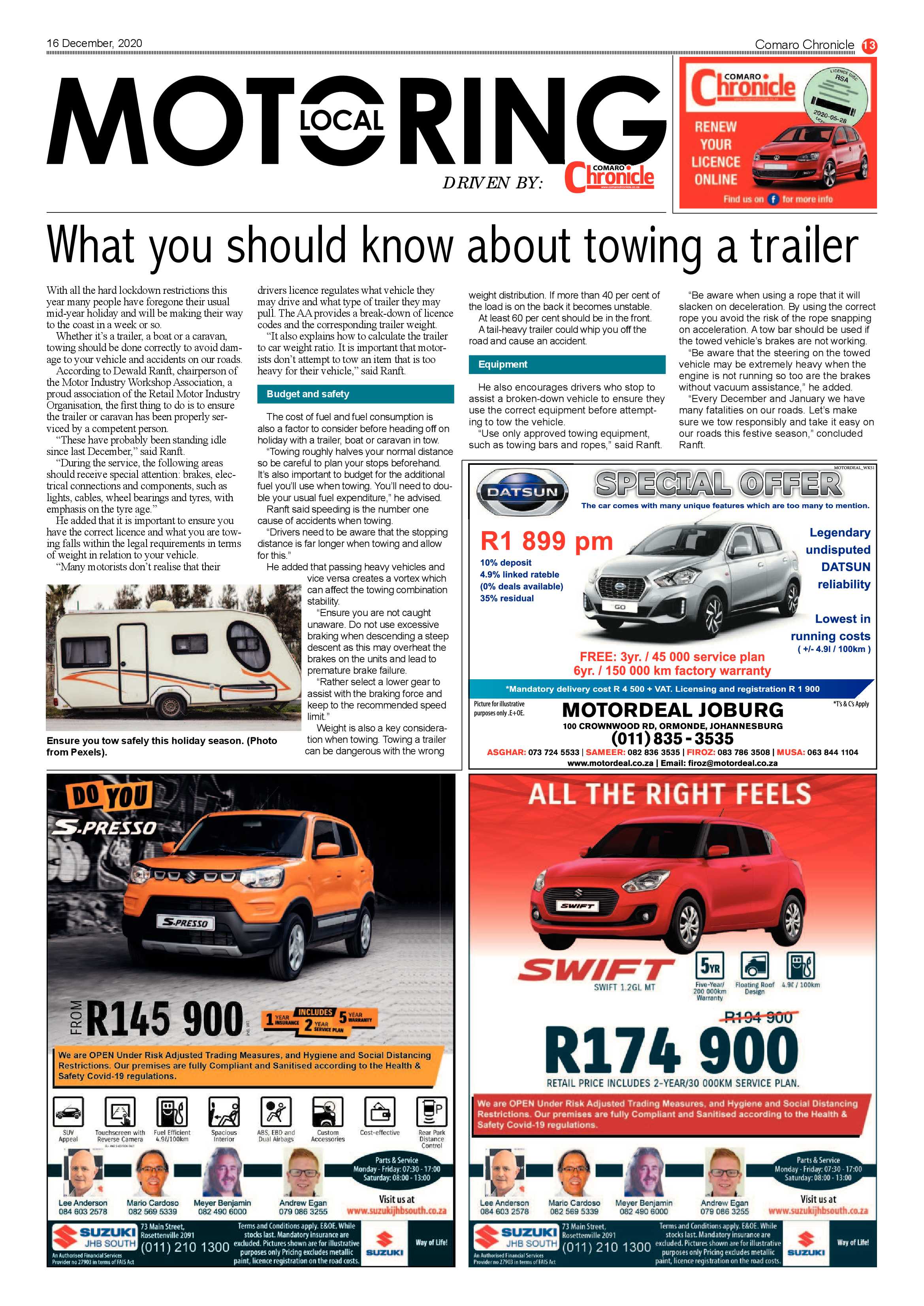 Comaro Chronicle 16 December  2020 page 13