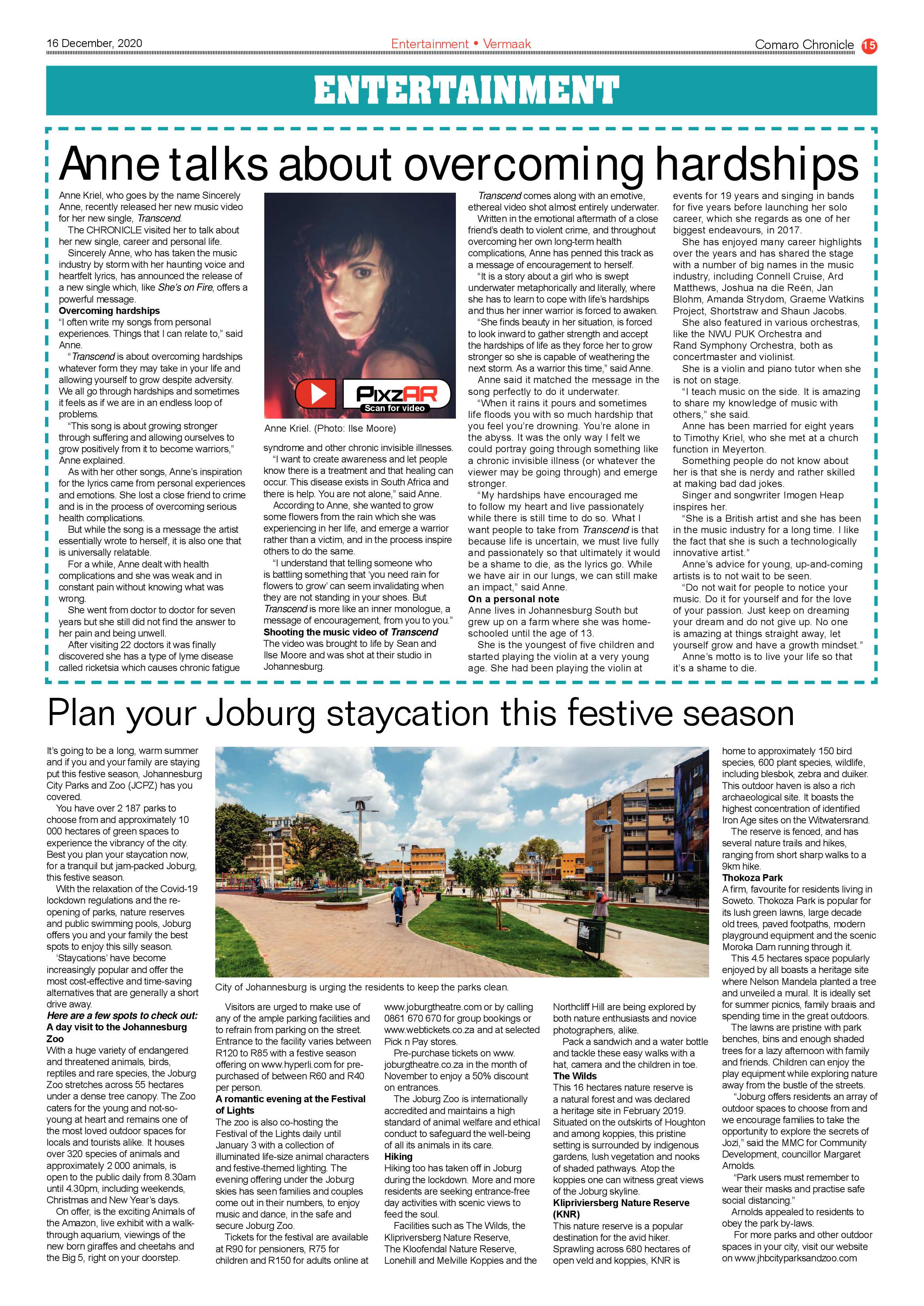 Comaro Chronicle 16 December  2020 page 15