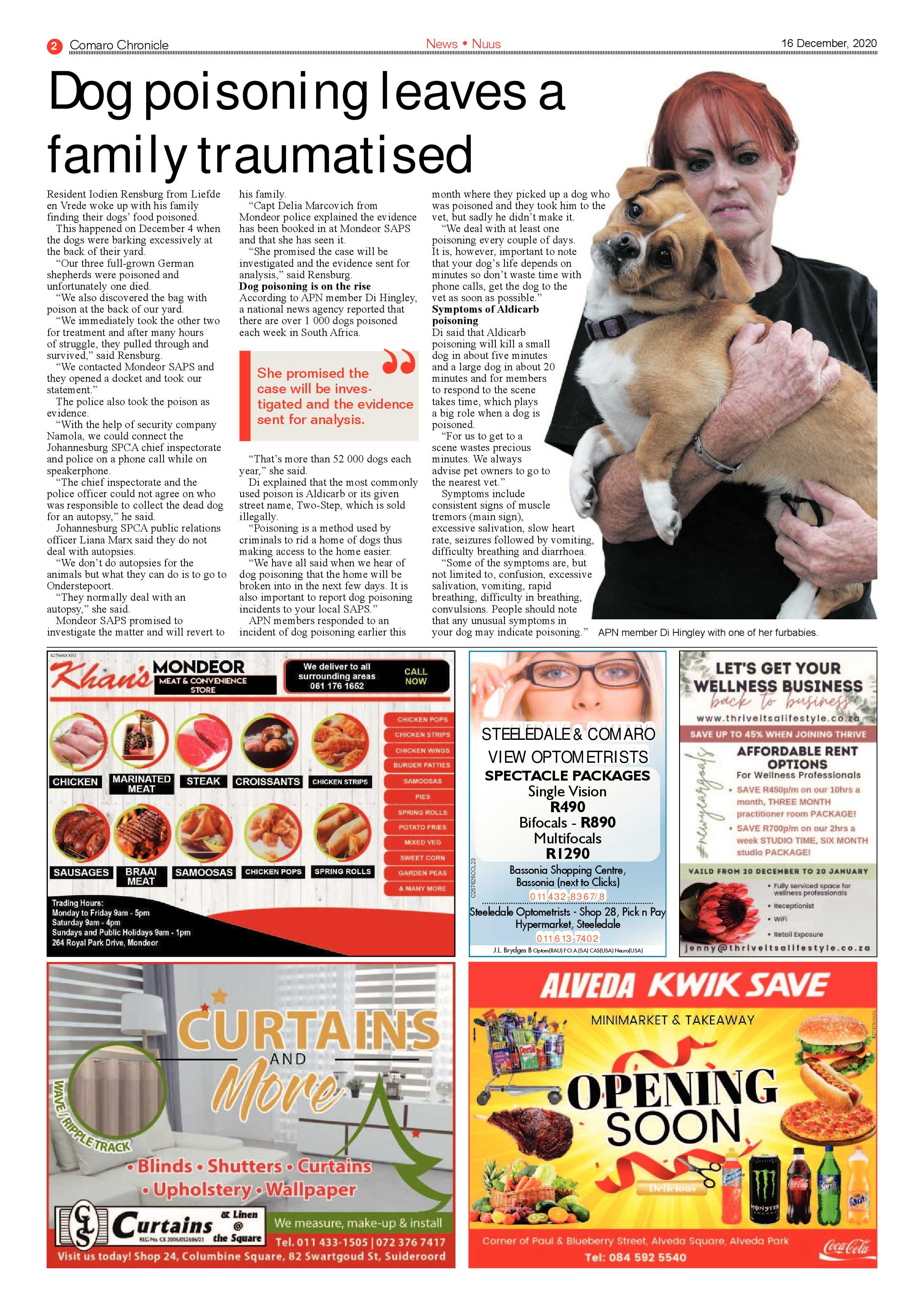 Comaro Chronicle 16 December  2020 page 2