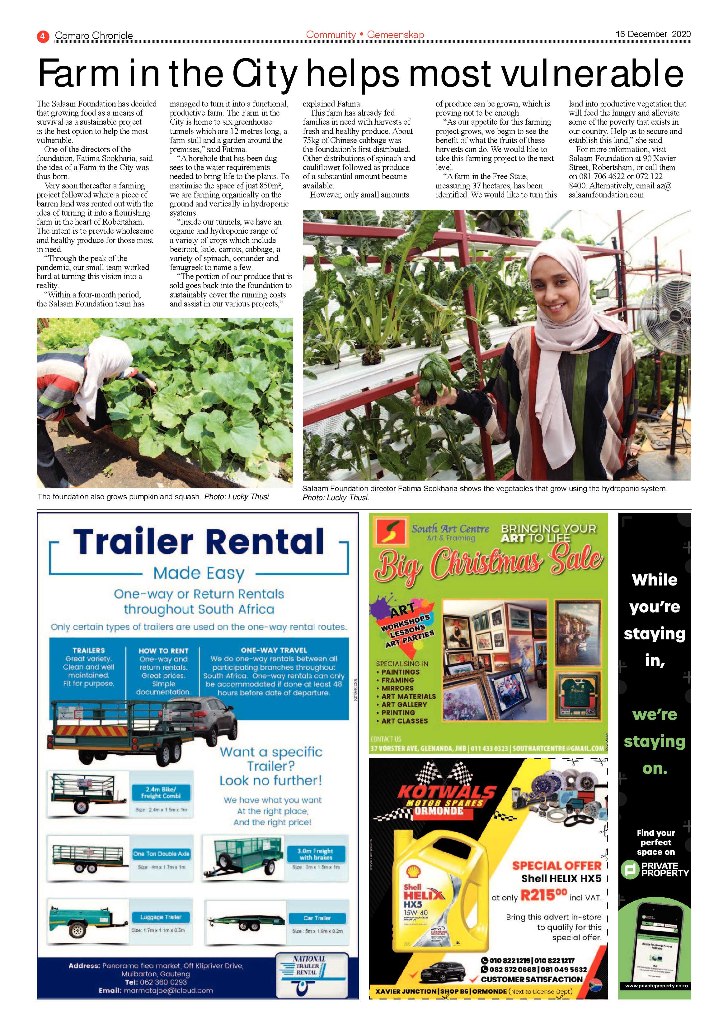 Comaro Chronicle 16 December  2020 page 4