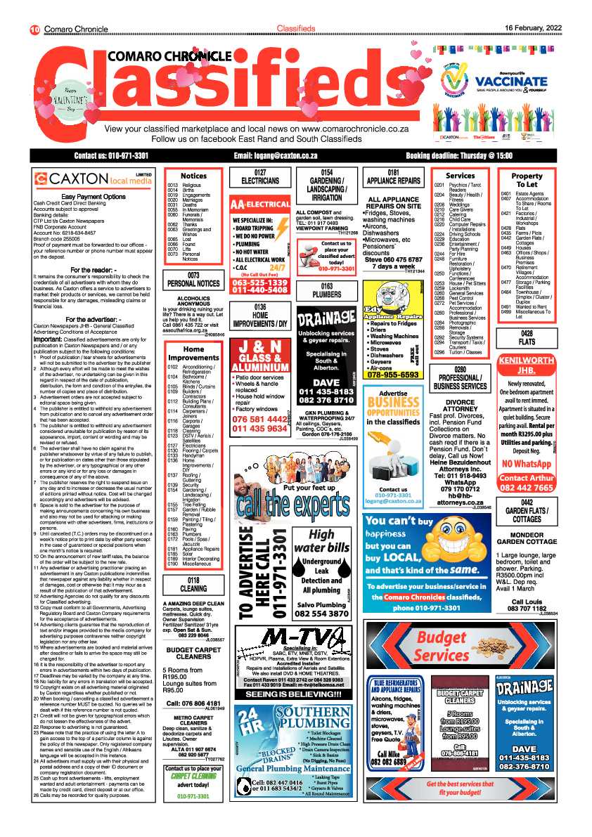 Comaro Chronicle 16 February 2022 page 12