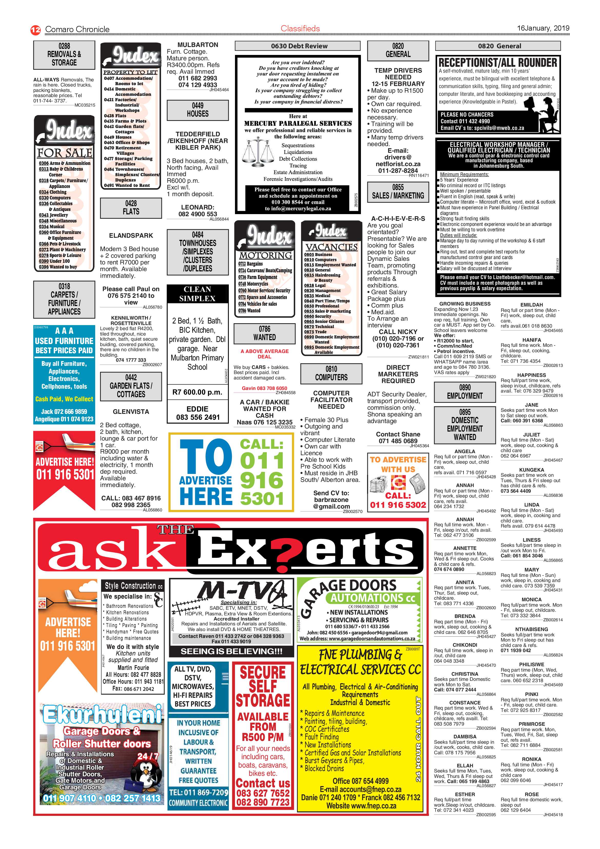 Comaro Chronicle 16 January 2019 page 12