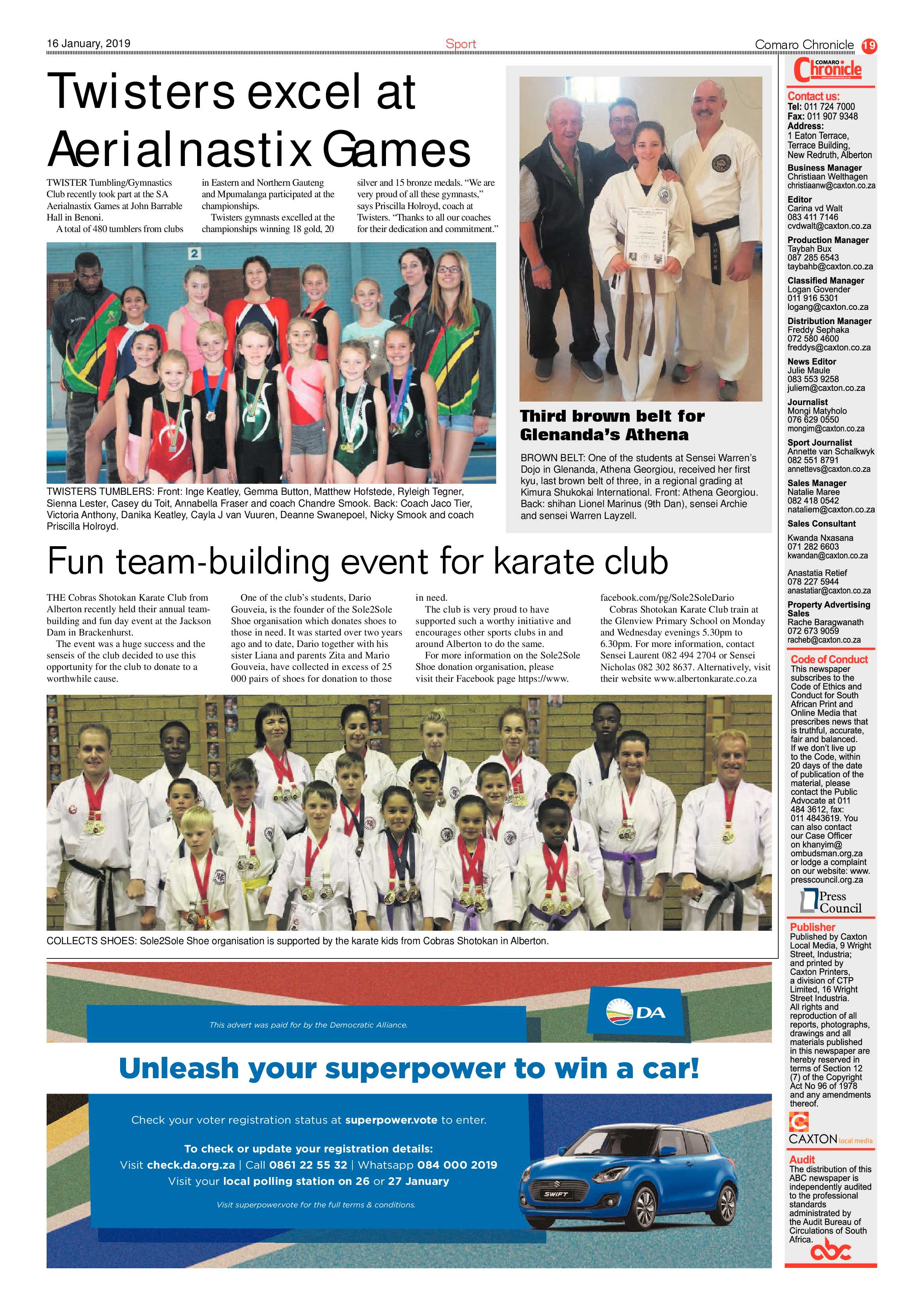 Comaro Chronicle 16 January 2019 page 19