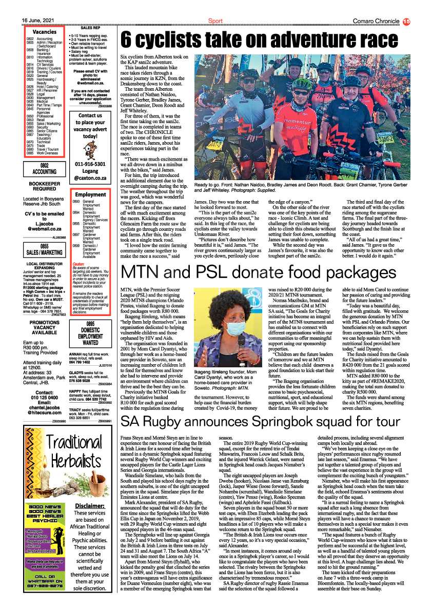 Comaro Chronicle 16 June 2021 page 15