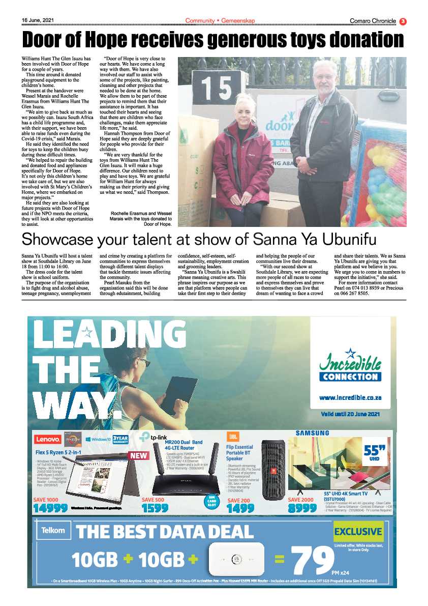 Comaro Chronicle 16 June 2021 page 3