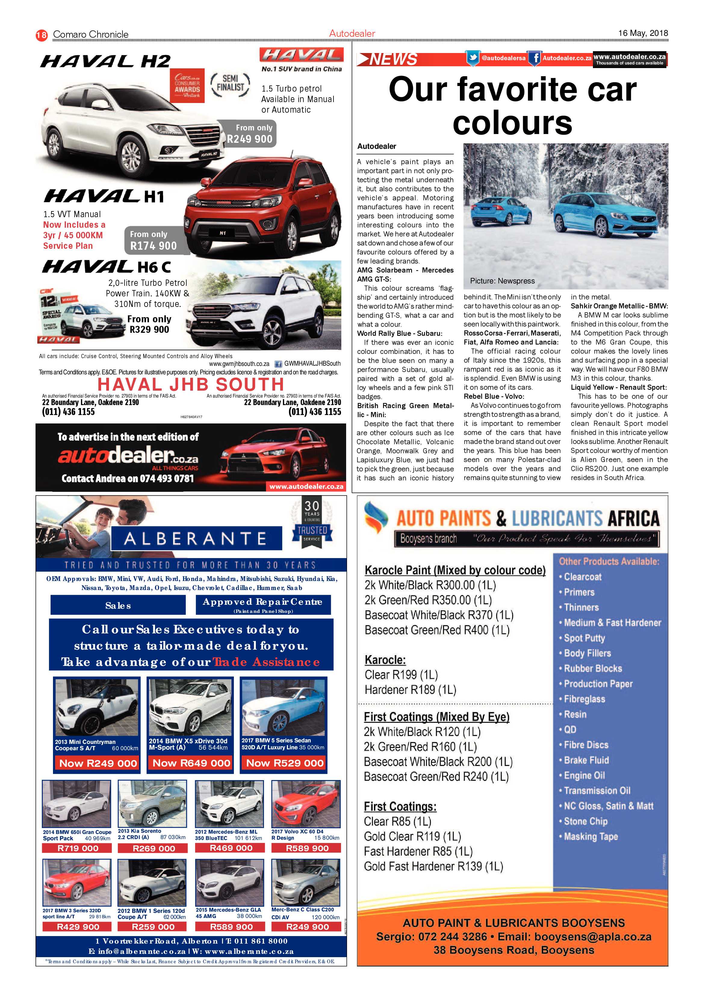 Comaro Chronicle 16 May 2018 page 18