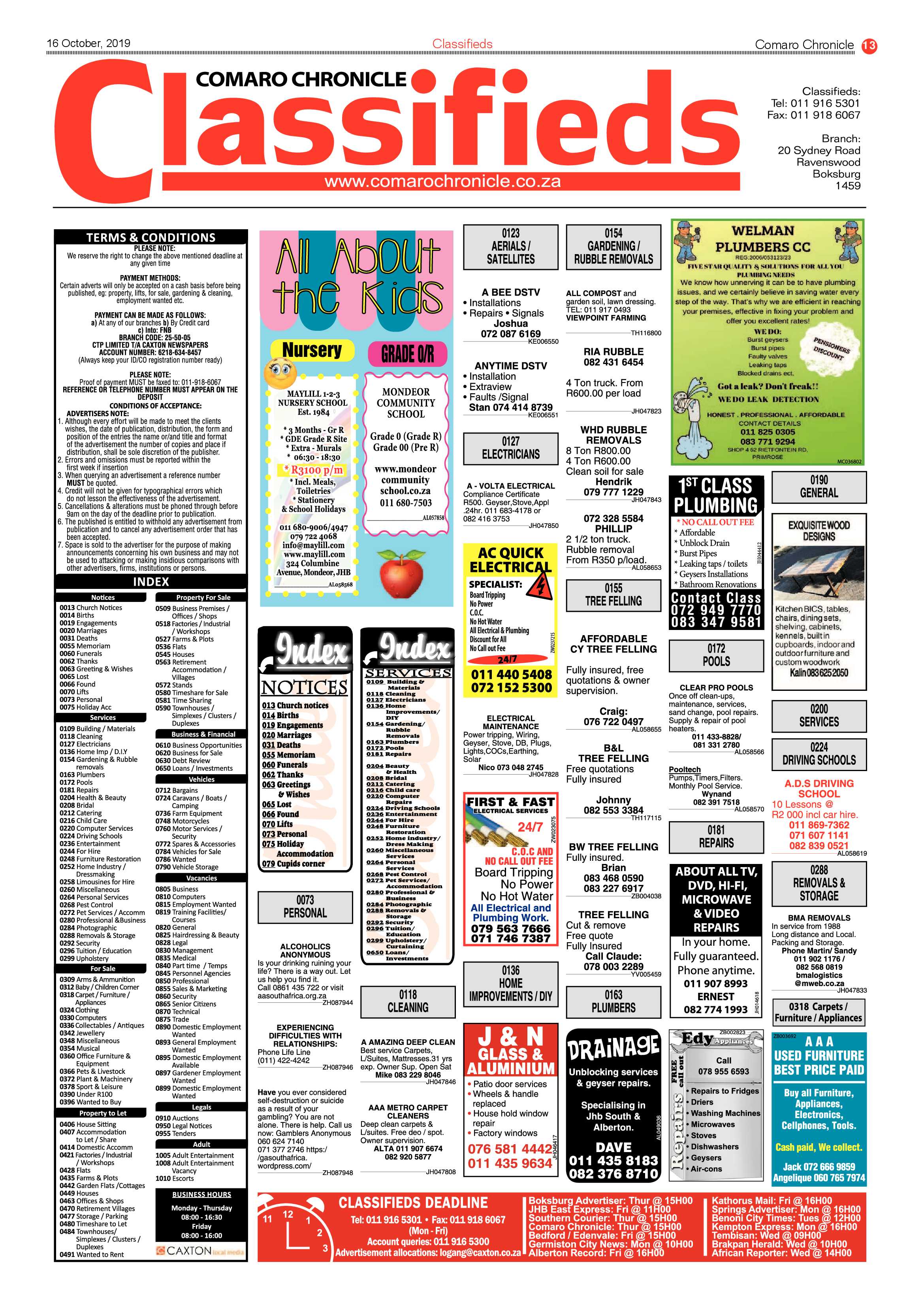 Comaro Chronicle 16 October 2019 page 13
