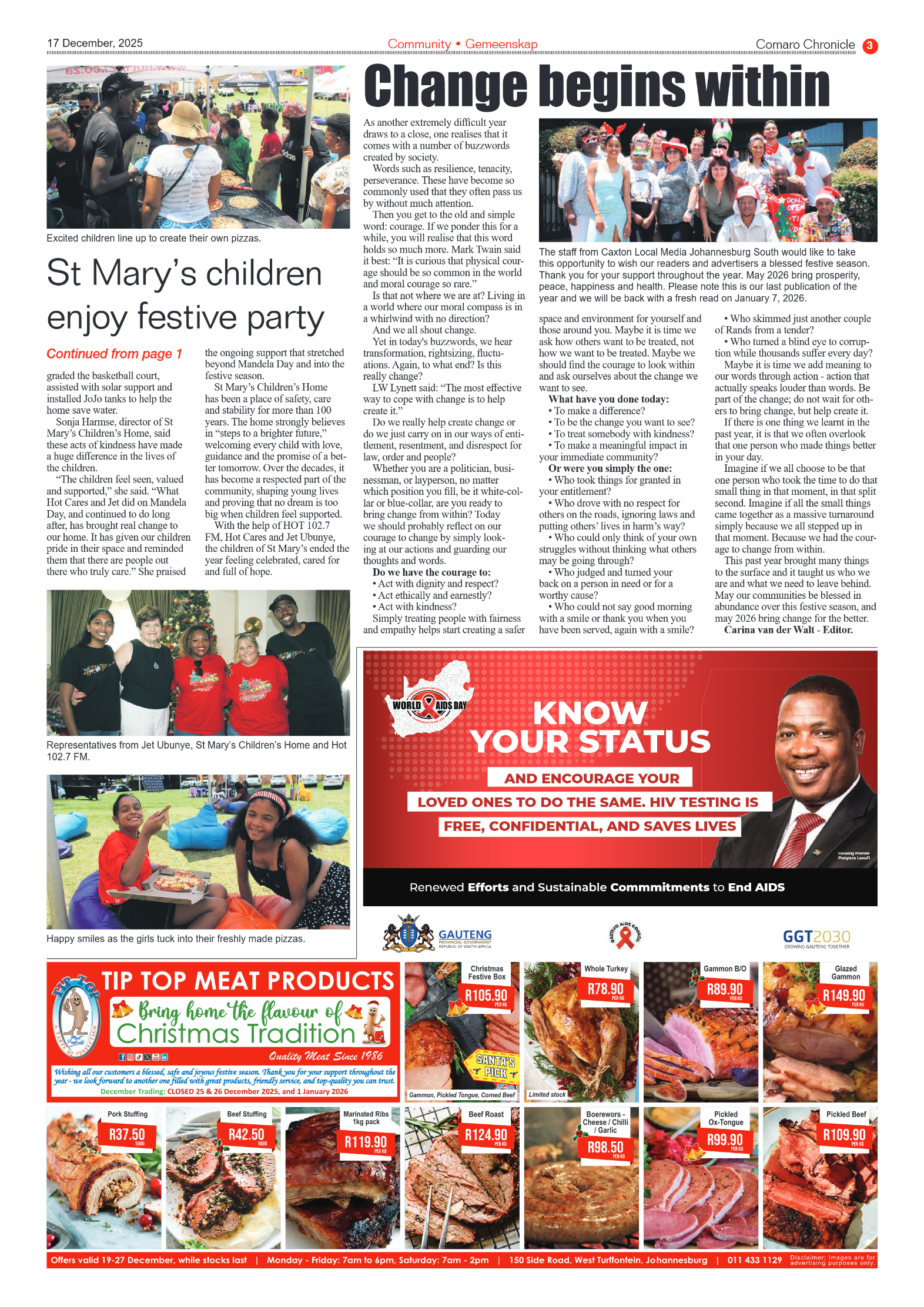 Comaro Chronicle 17 December 2025 page 3