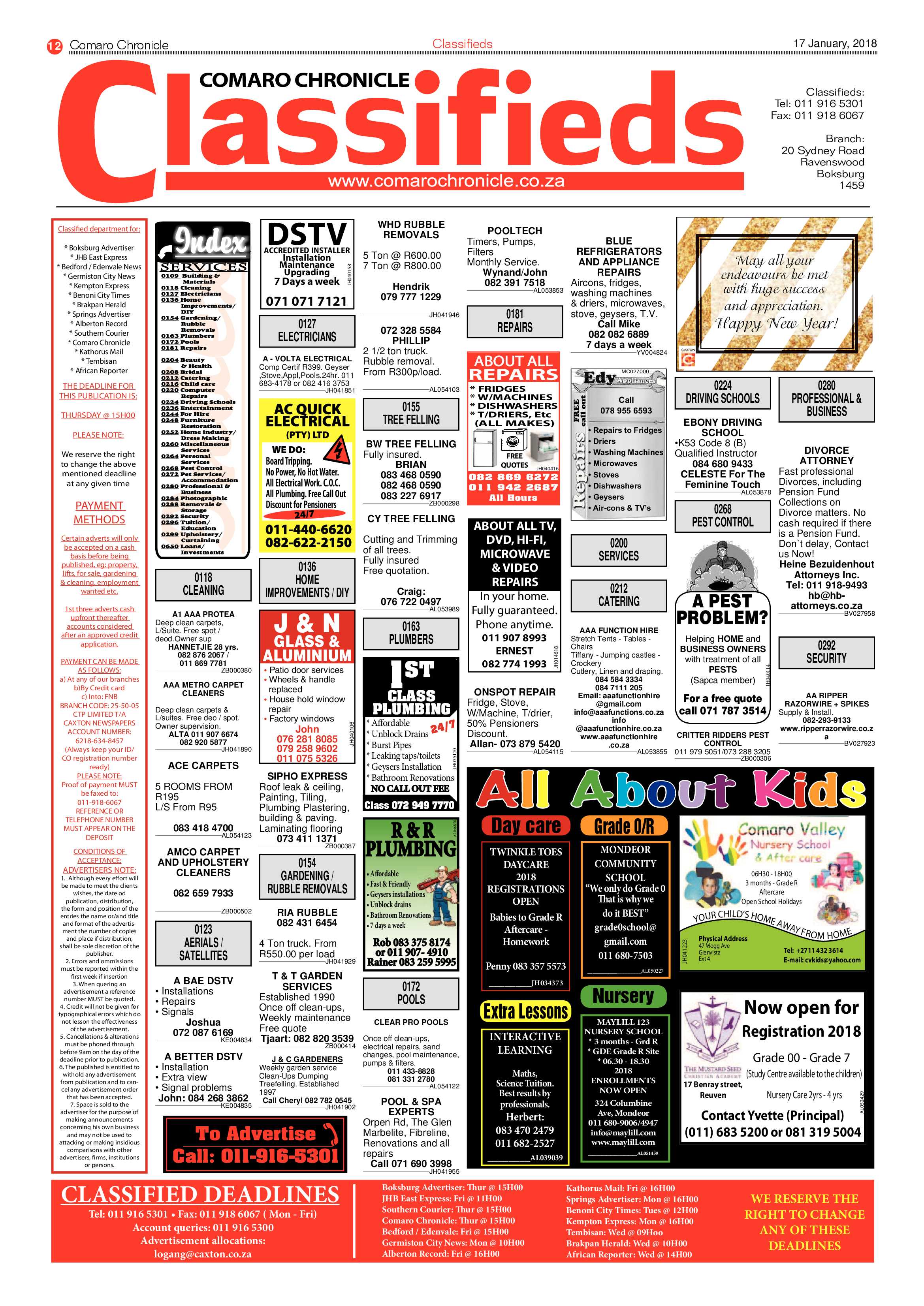 Comaro Chronicle 17 January 2018 page 12