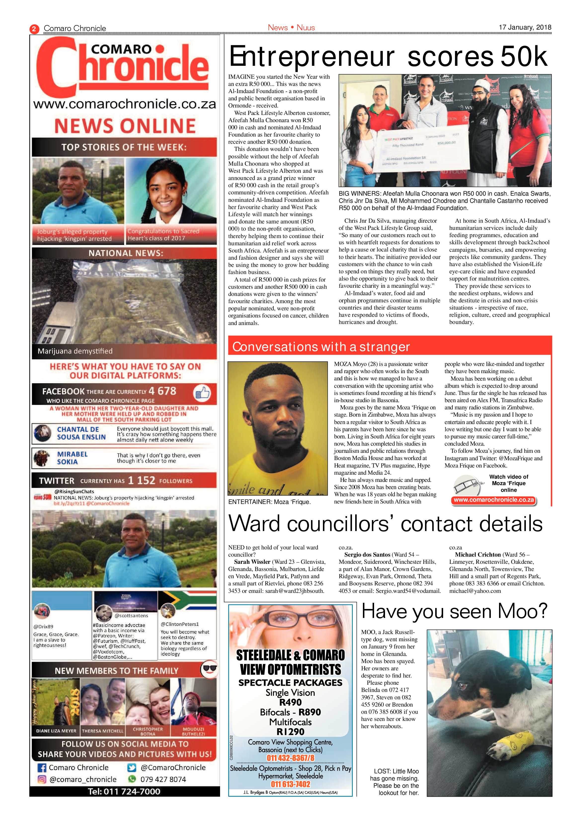 Comaro Chronicle 17 January 2018 page 2