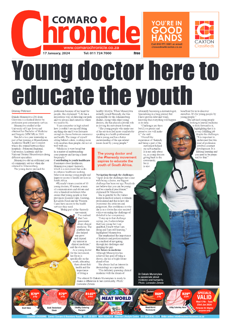 Comaro Chronicle 17 January 2024 page 1