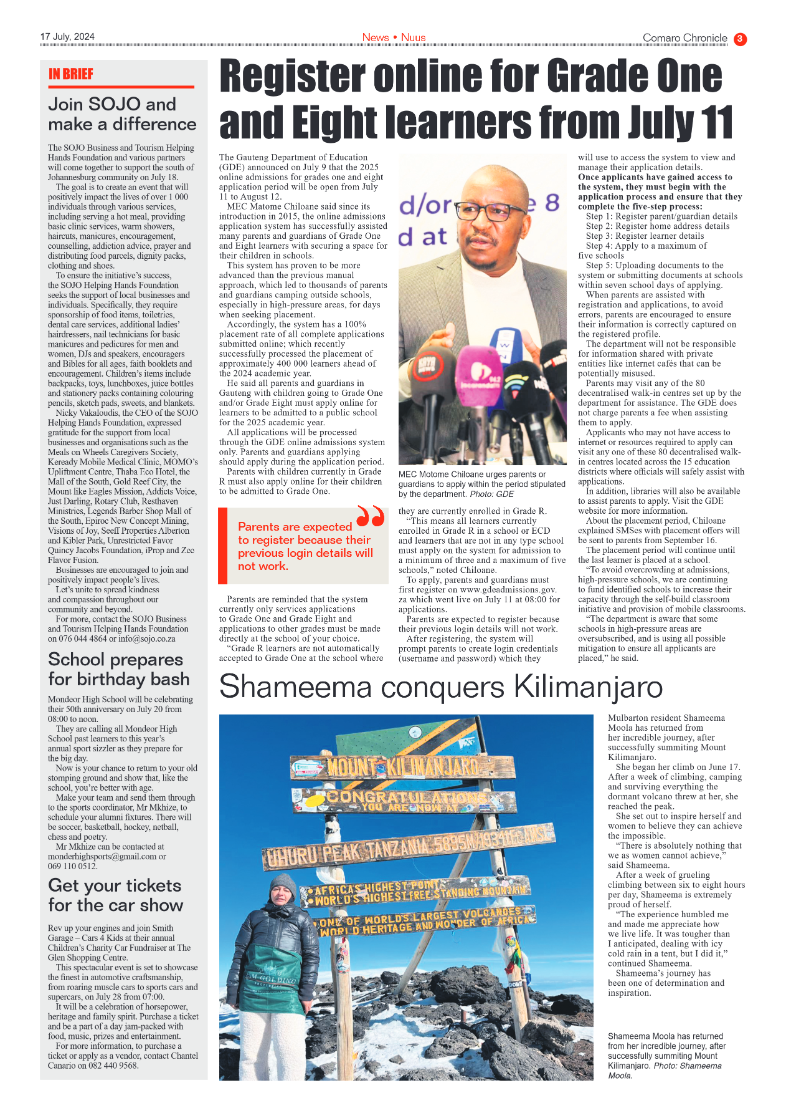 Comaro Chronicle 17 July 2024 page 3