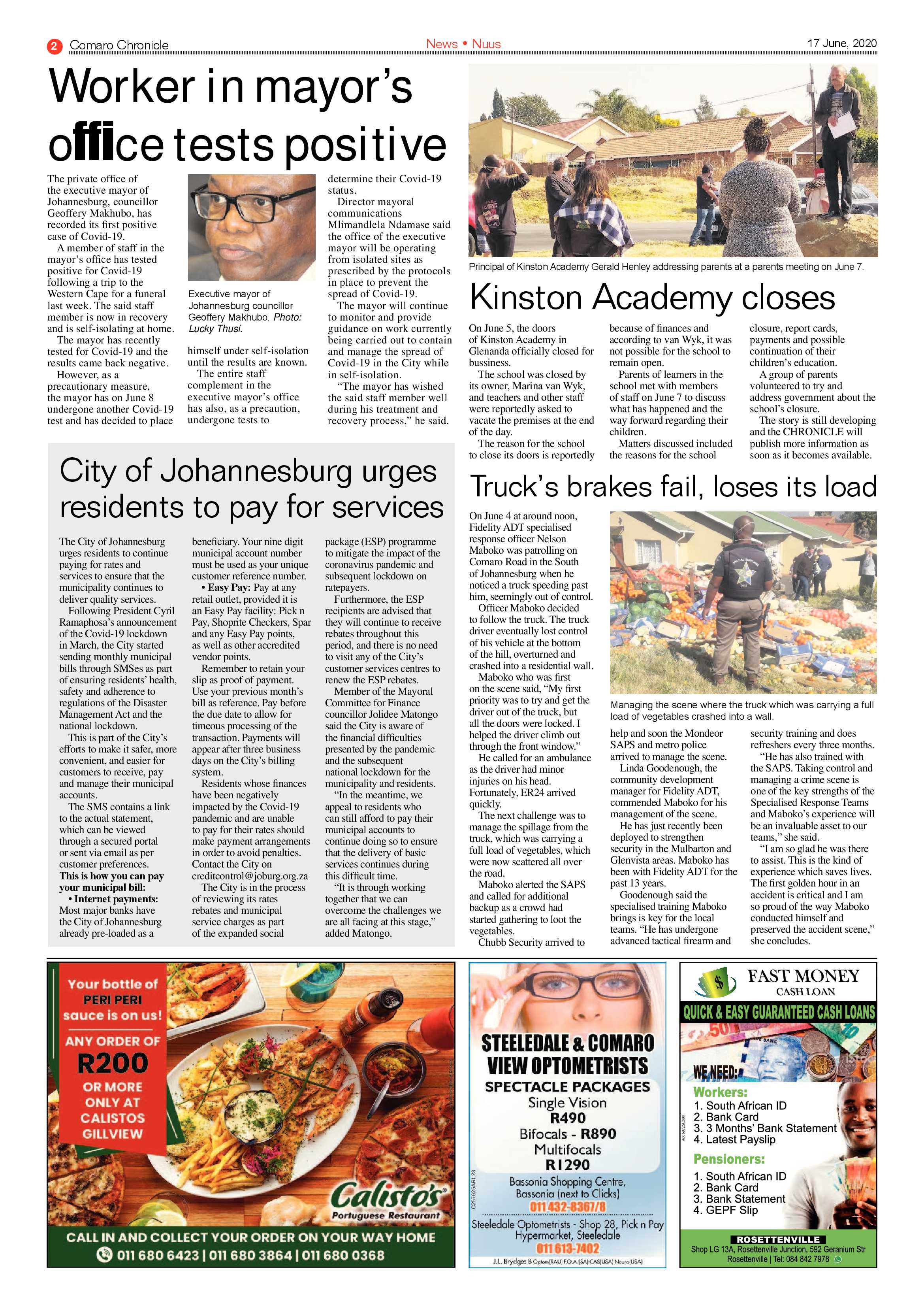Comaro Chronicle 17 June 2020 page 2