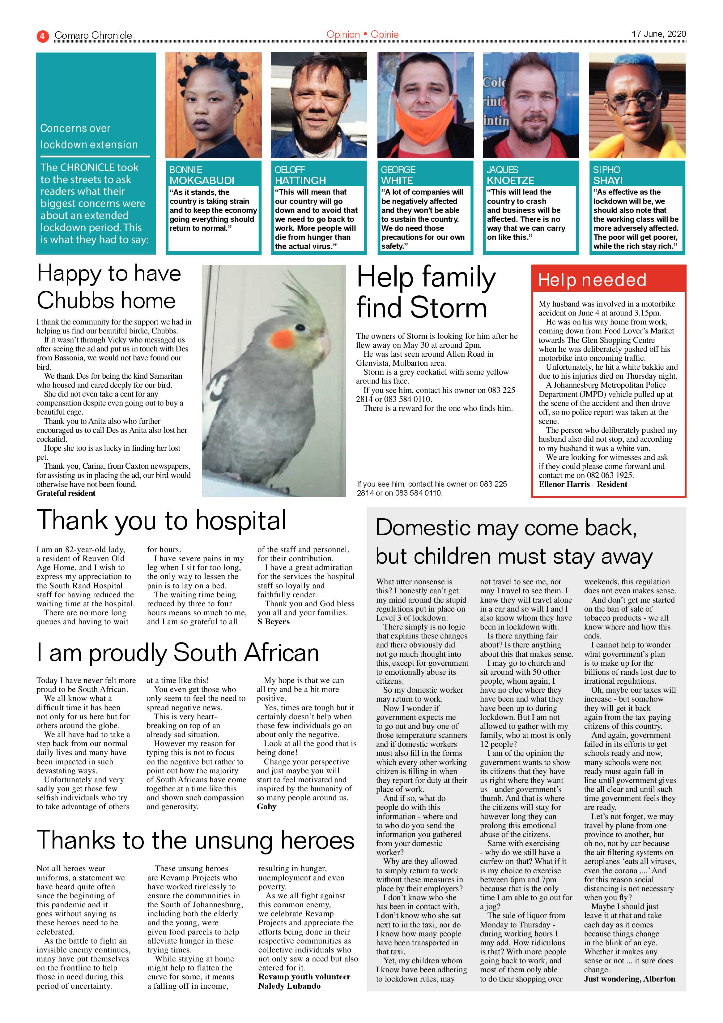 Comaro Chronicle 17 June 2020 page 4