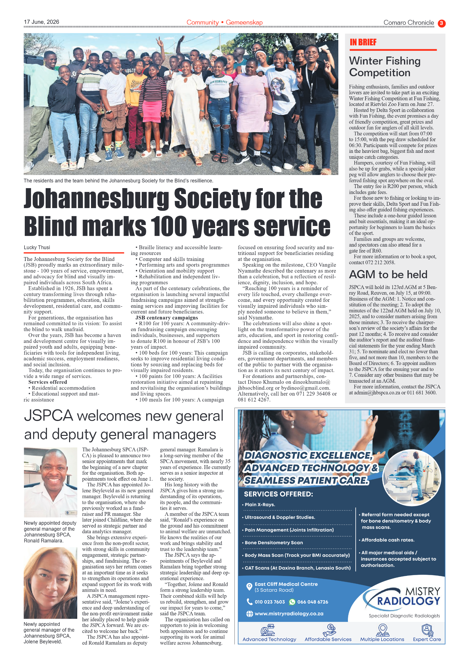 Comaro Chronicle 17 June 2026 page 3