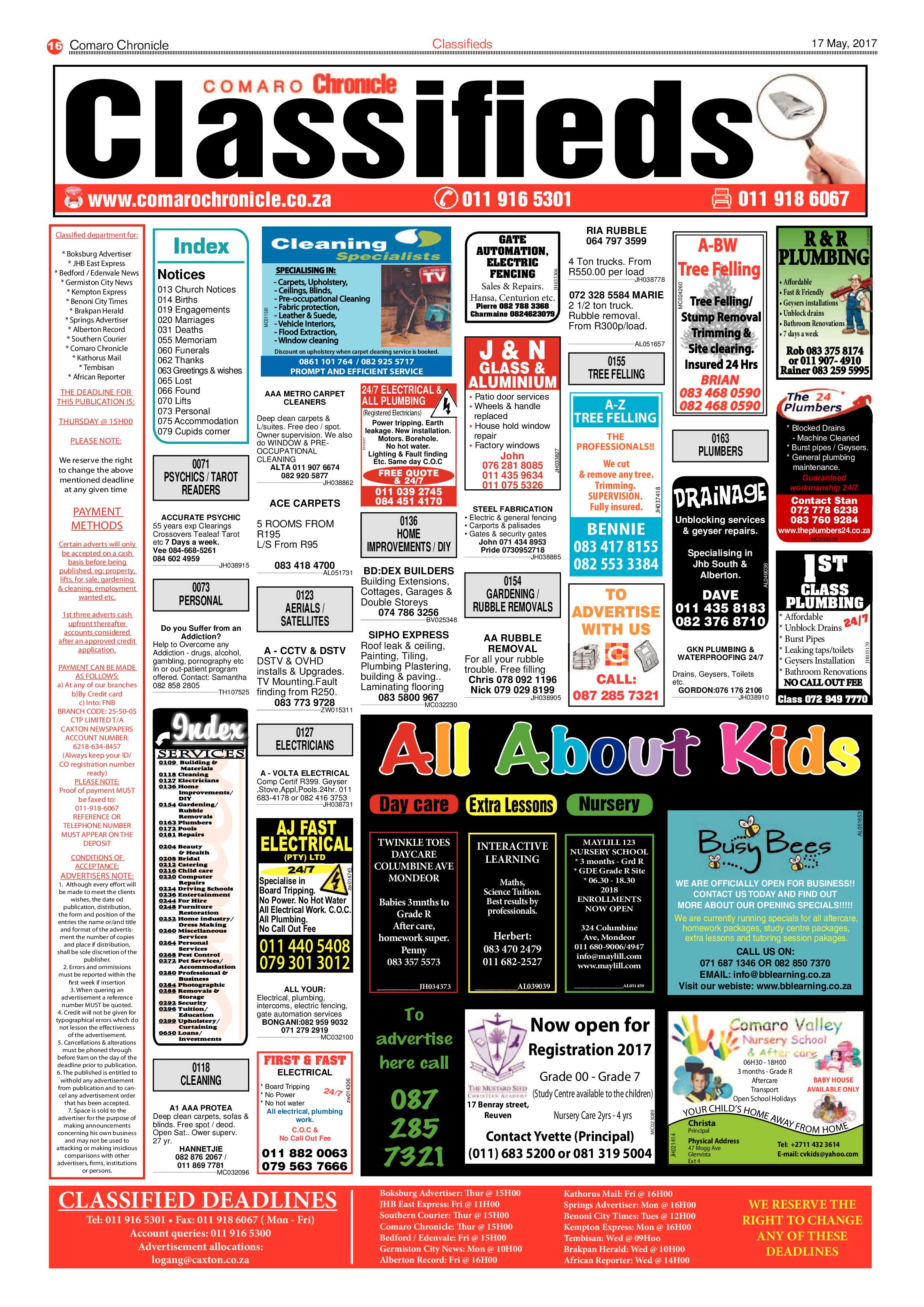 Comaro Chronicle 17 May 2017 page 16