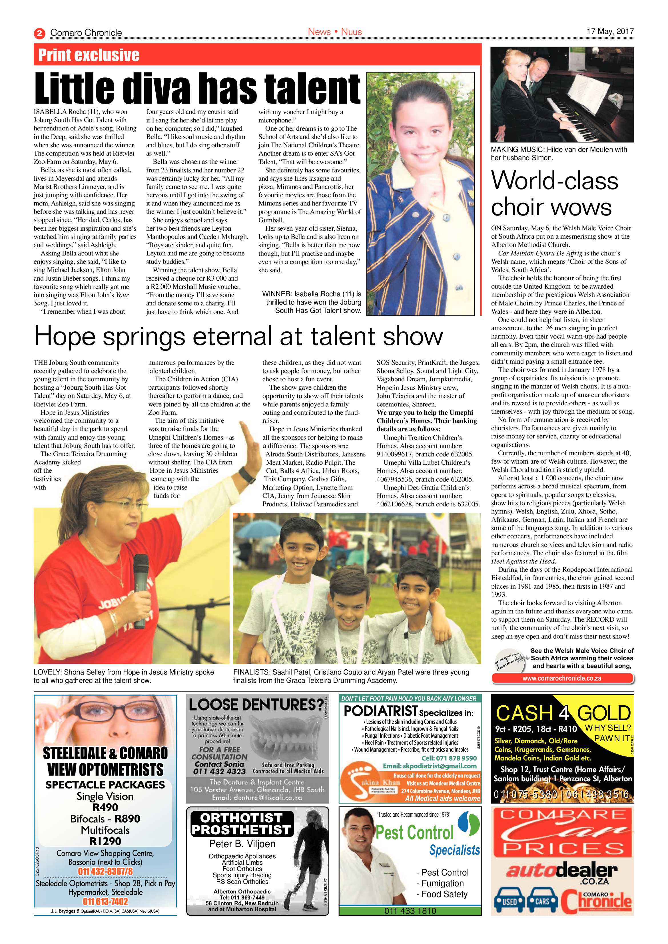 Comaro Chronicle 17 May 2017 page 2