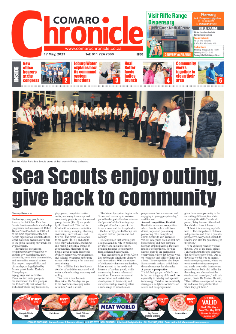 Comaro Chronicle 17 May 2023 page 1