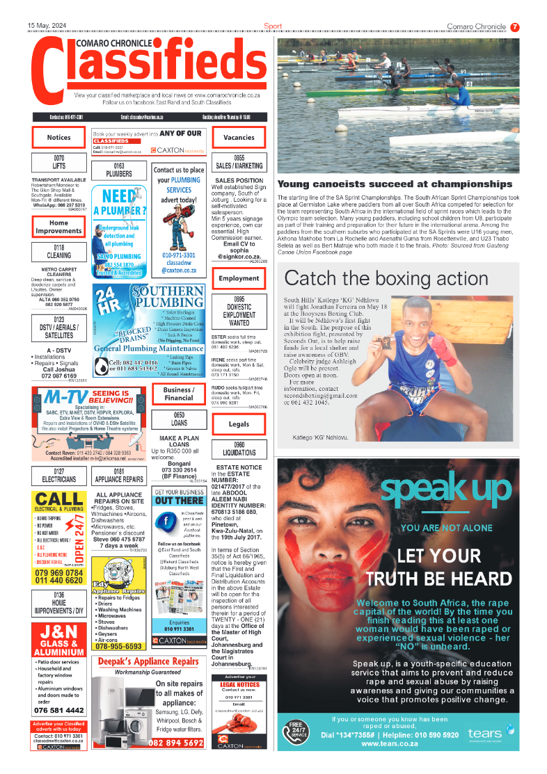 Comaro Chronicle 17 May 2024 page 7